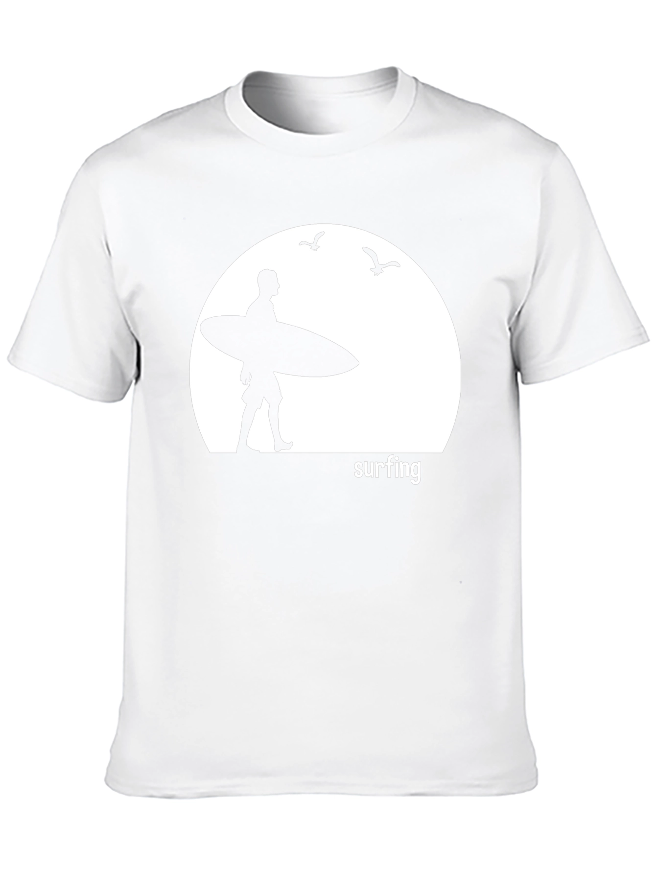 Surfing Silhouette Graphic T-Shirt