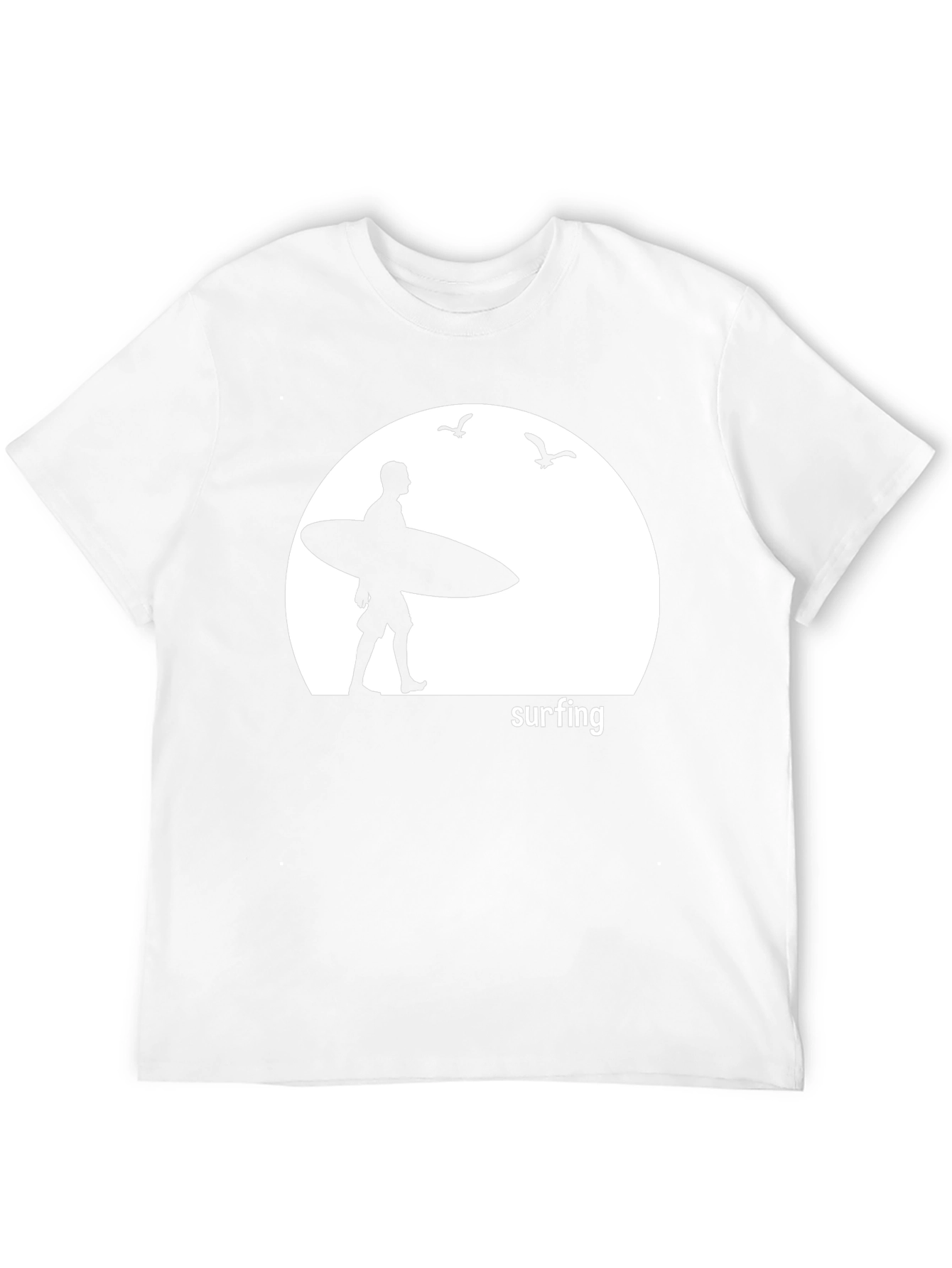 Surfing Silhouette Graphic T-Shirt