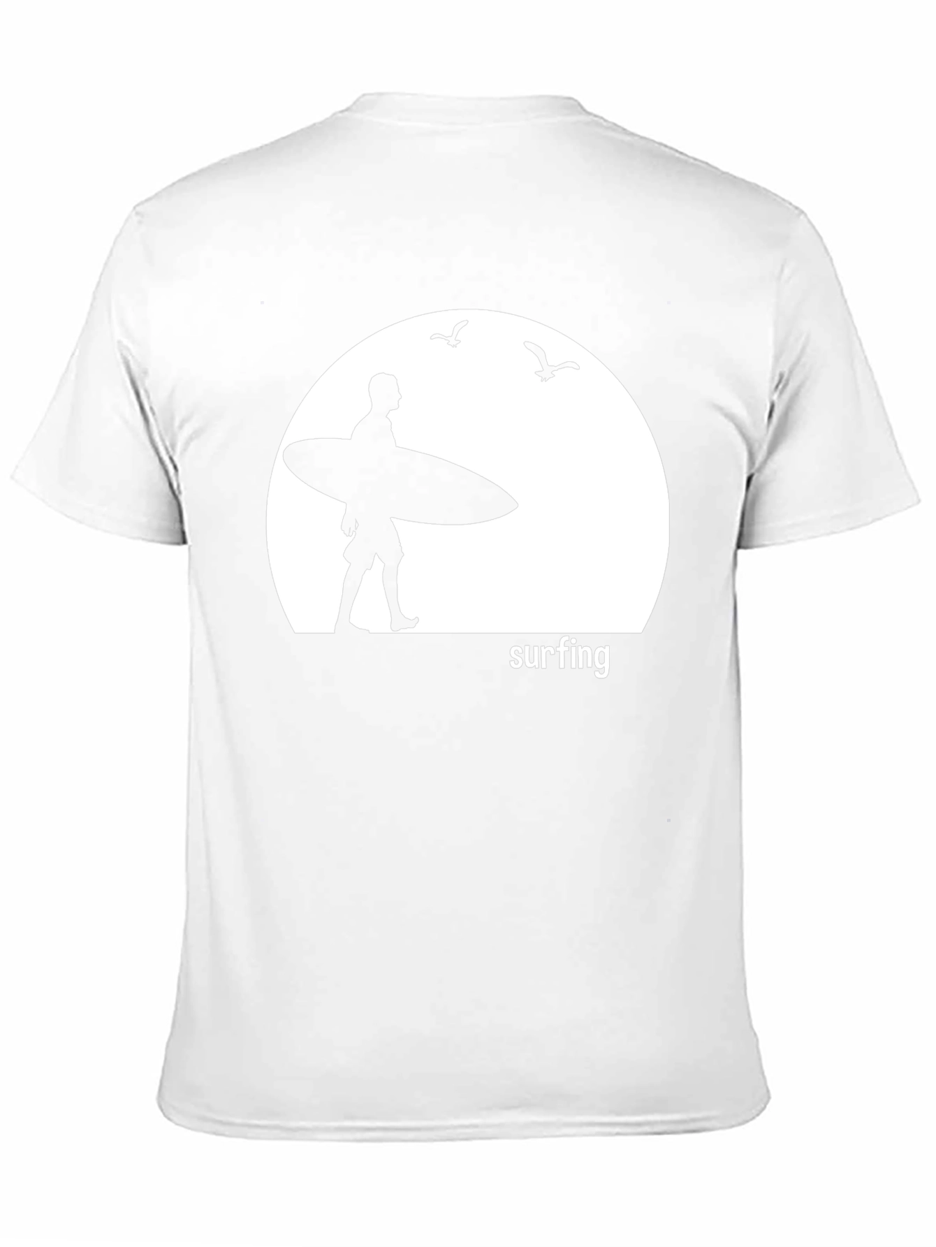 Surfing Silhouette Graphic T-Shirt