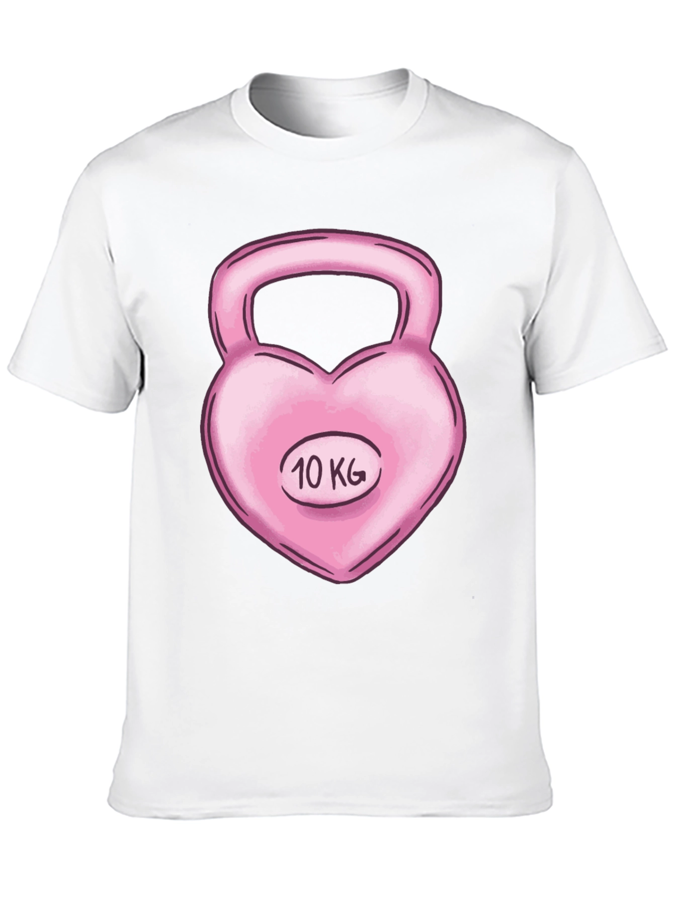 Heart Kettlebell 10 KG Black T-Shirt