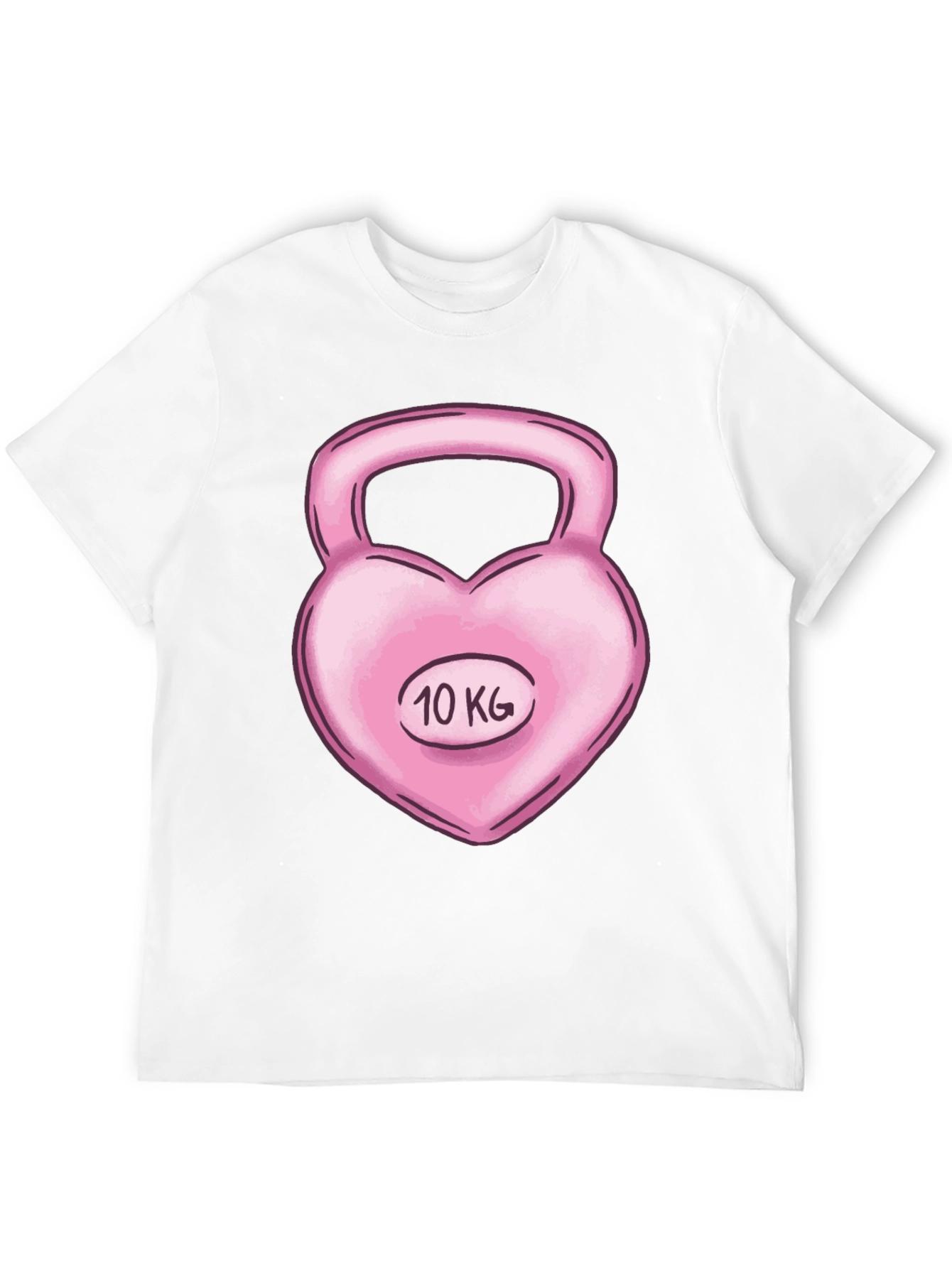 Heart Kettlebell 10 KG Black T-Shirt