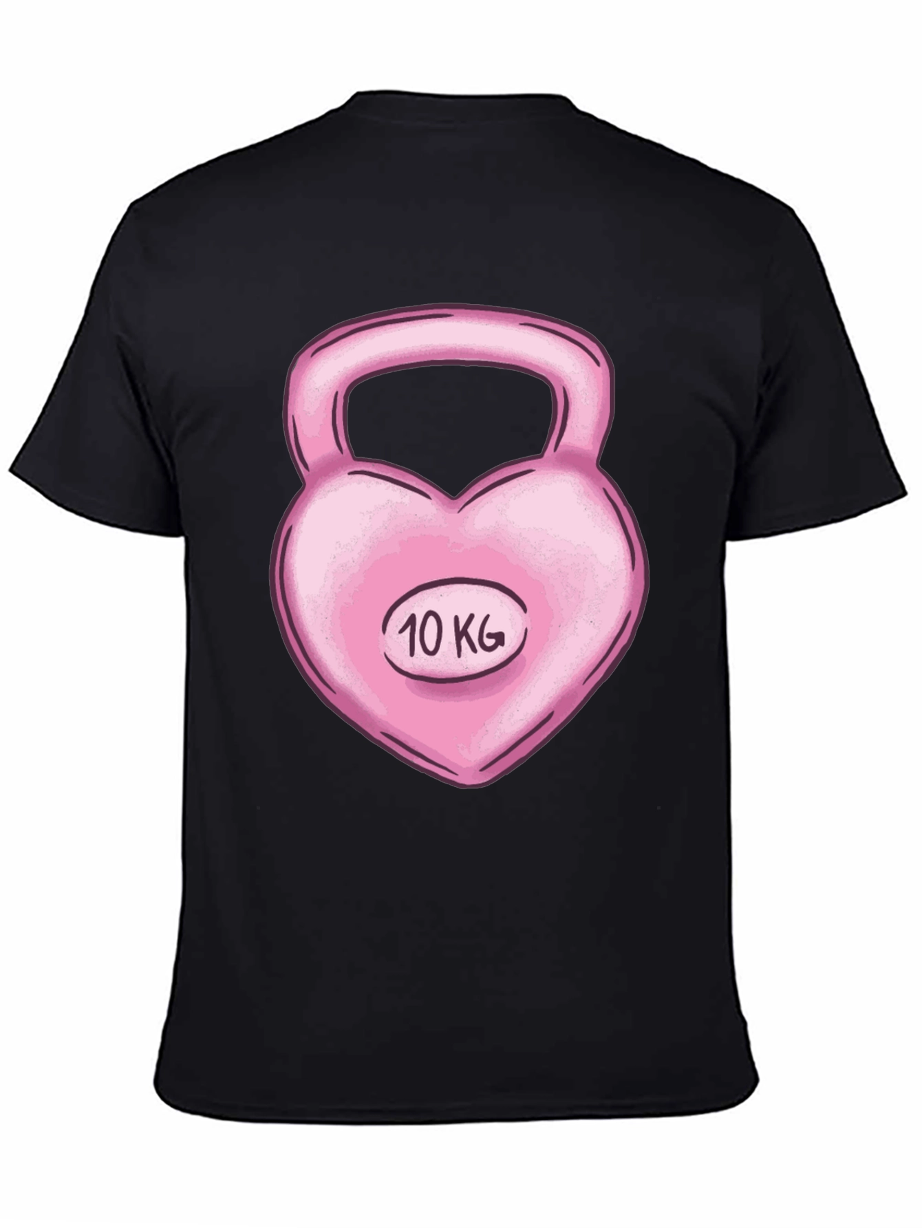 Heart Kettlebell 10 KG Black T-Shirt