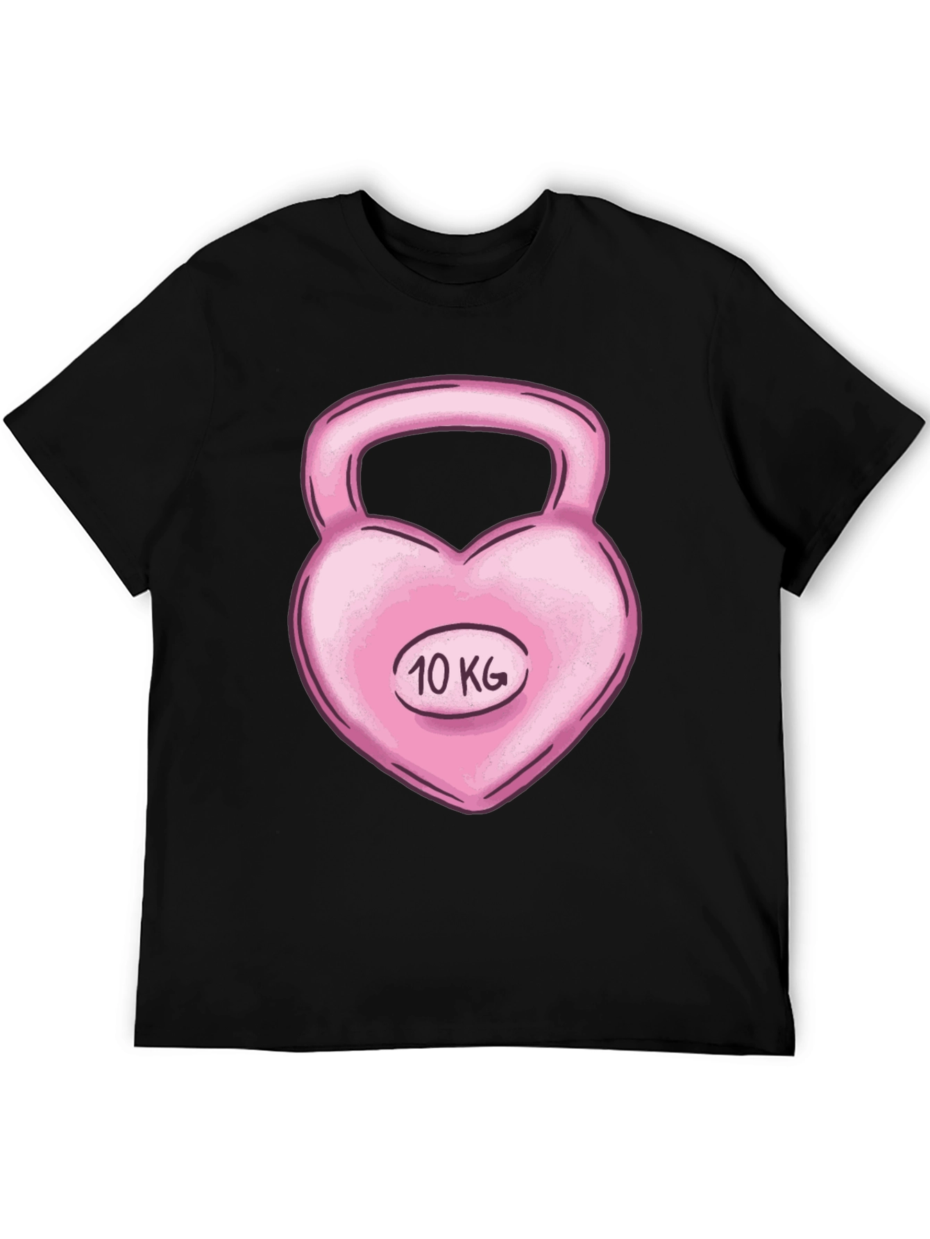 Heart Kettlebell 10 KG Black T-Shirt
