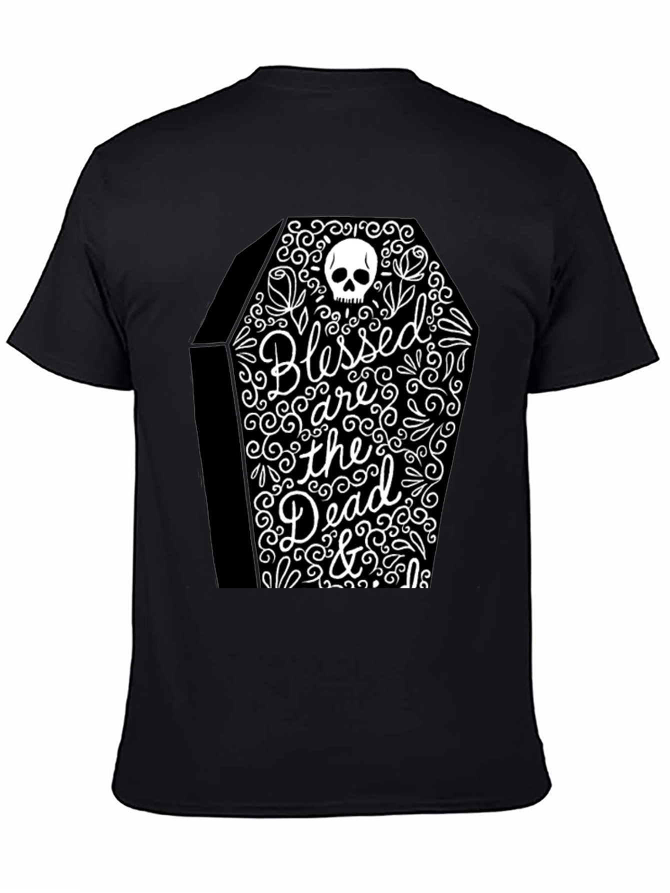 Blessed are the Dead T-Shirt - Gothic Coffin Design