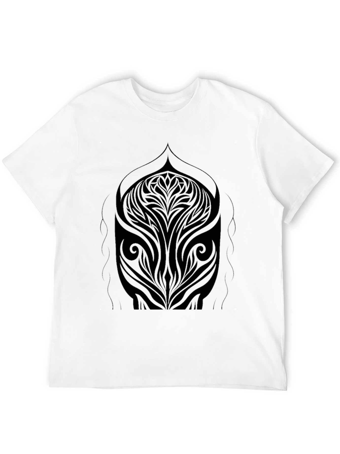 Abstract Tribal Art Black T-Shirt