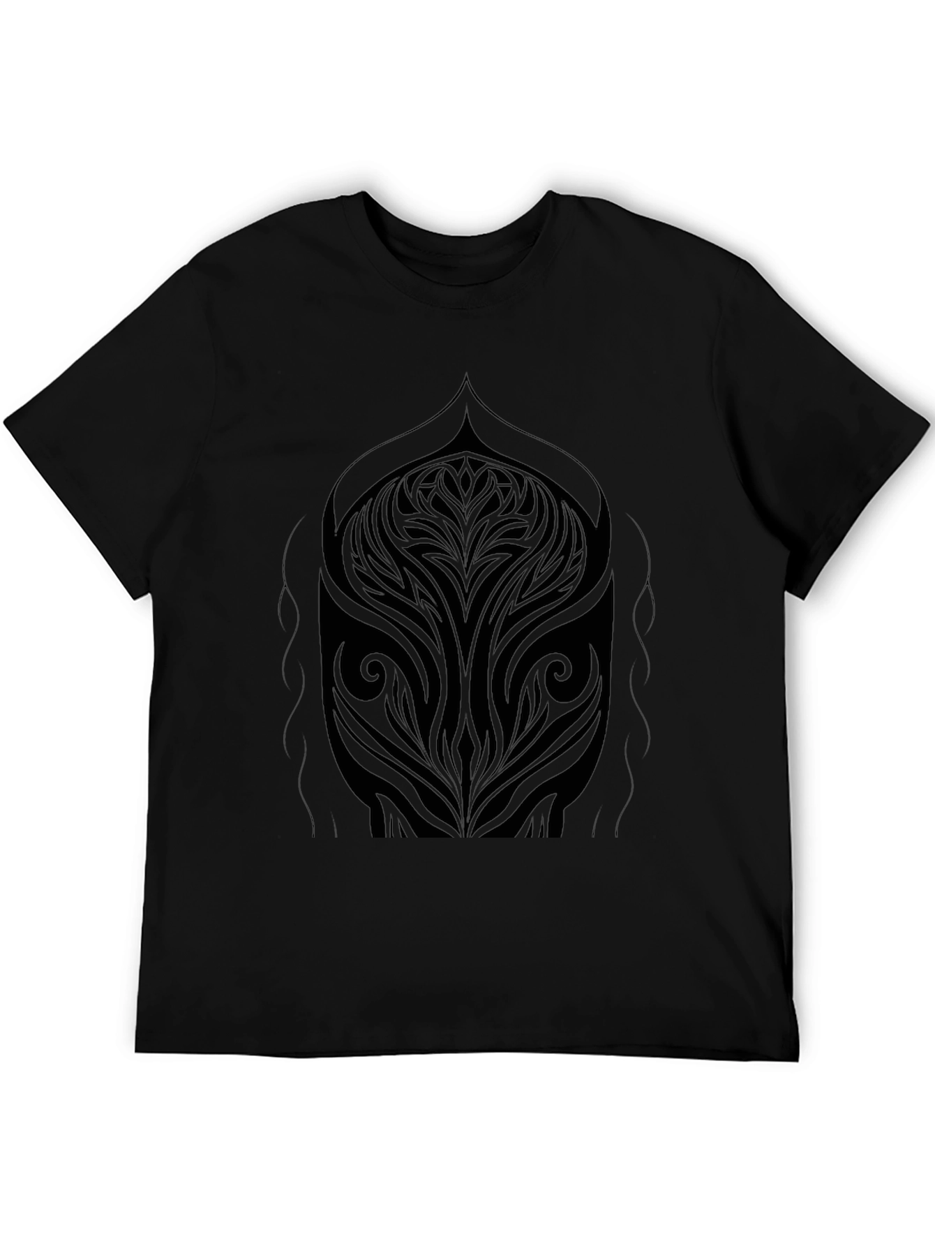 Abstract Tribal Art Black T-Shirt