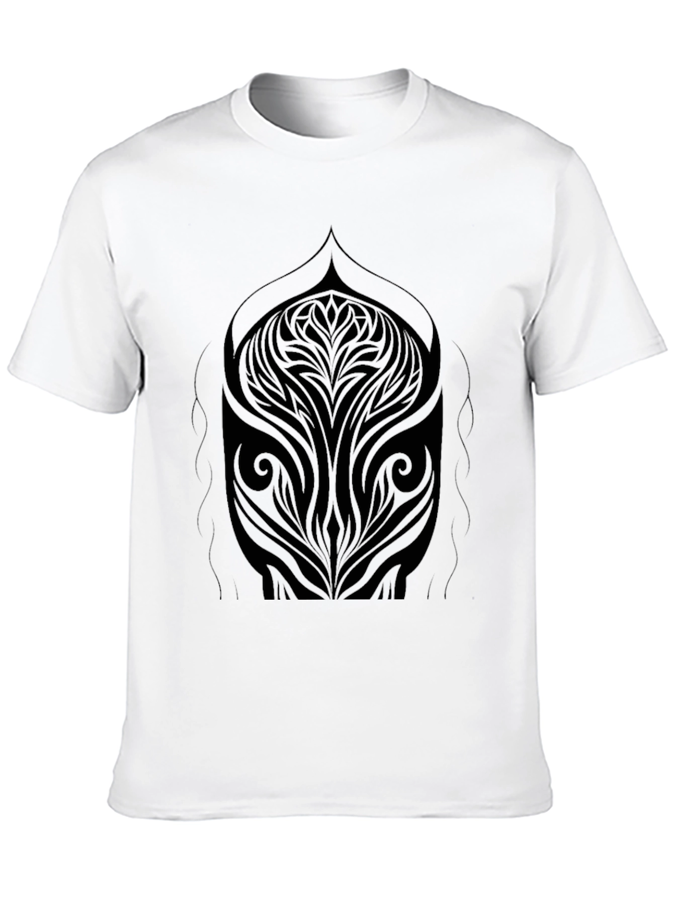 Abstract Tribal Art Black T-Shirt