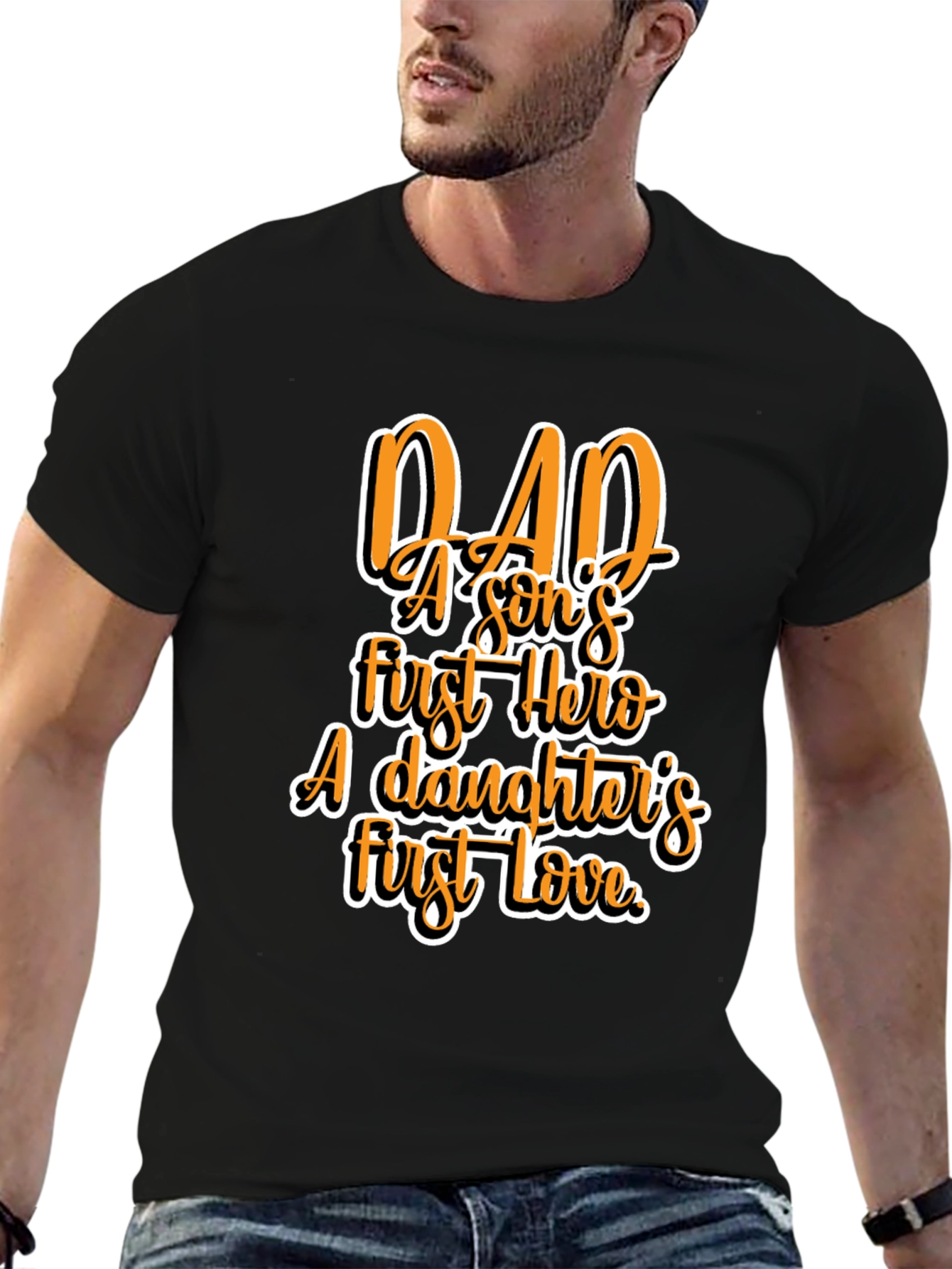 Dad Hero Love Graphic T-Shirt