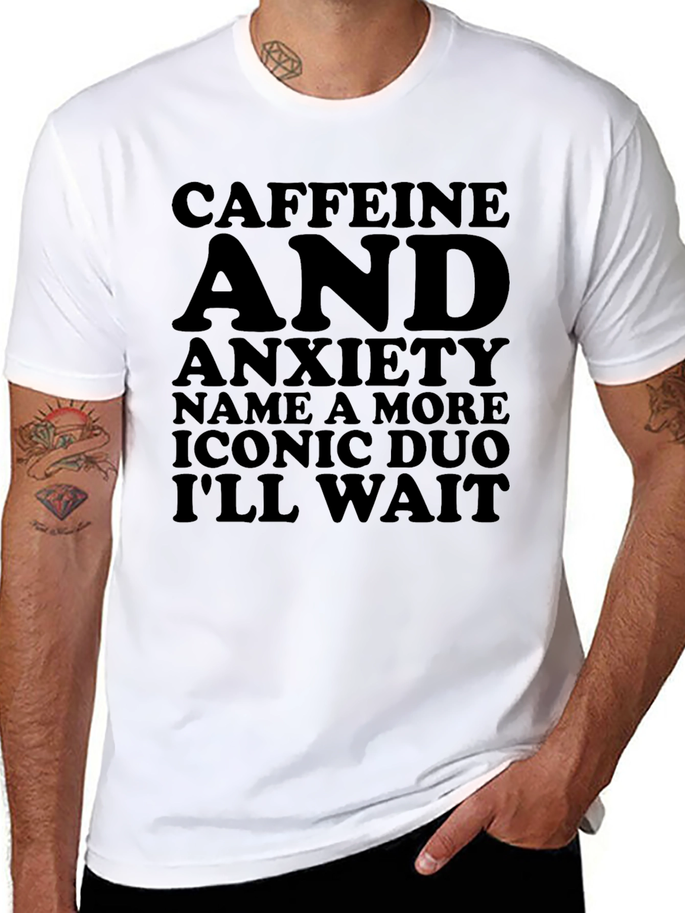 Caffeine and Anxiety Graphic T-Shirt