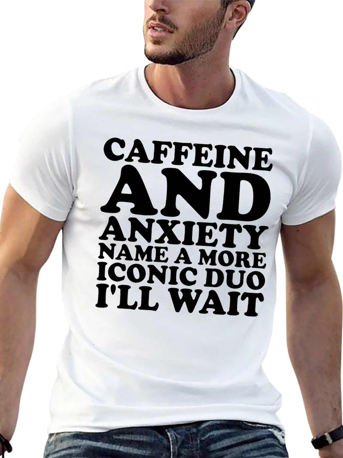 Caffeine and Anxiety Graphic T-Shirt