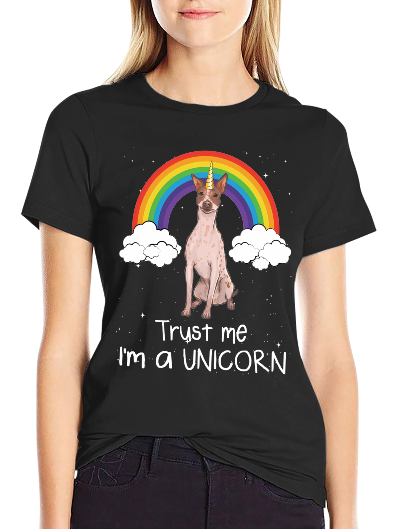Unicorn Dog Graphic T-Shirt