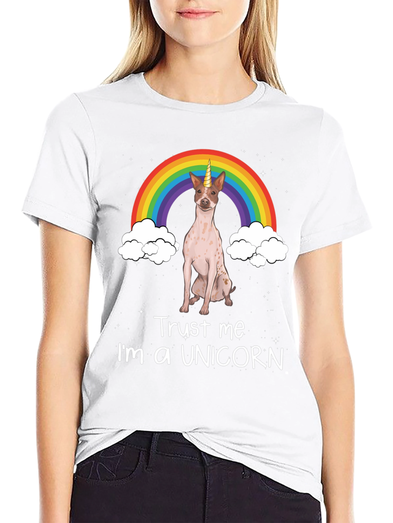 Unicorn Dog Graphic T-Shirt
