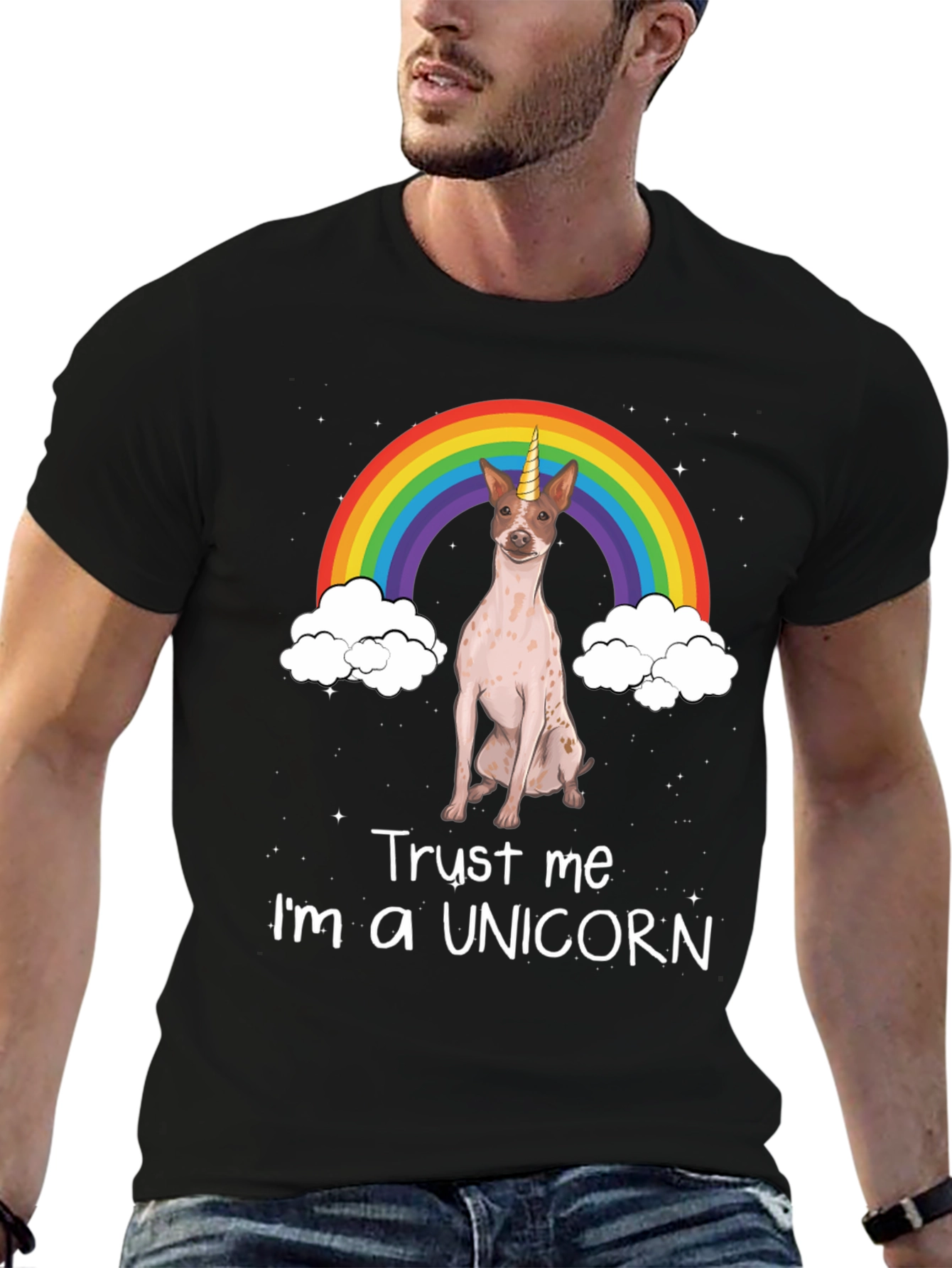 Unicorn Dog Graphic T-Shirt