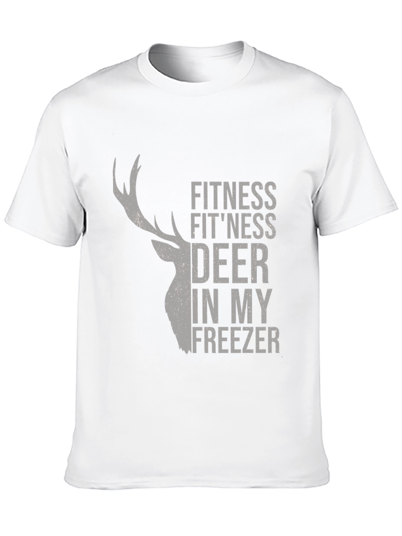 Fitness Deer Mens Graphic T-Shirt - Novelty Tee