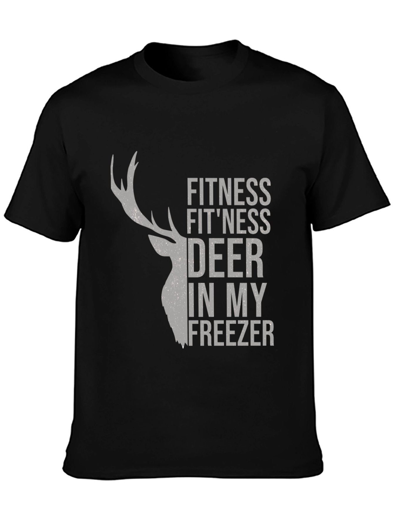 Fitness Deer Mens Graphic T-Shirt - Novelty Tee