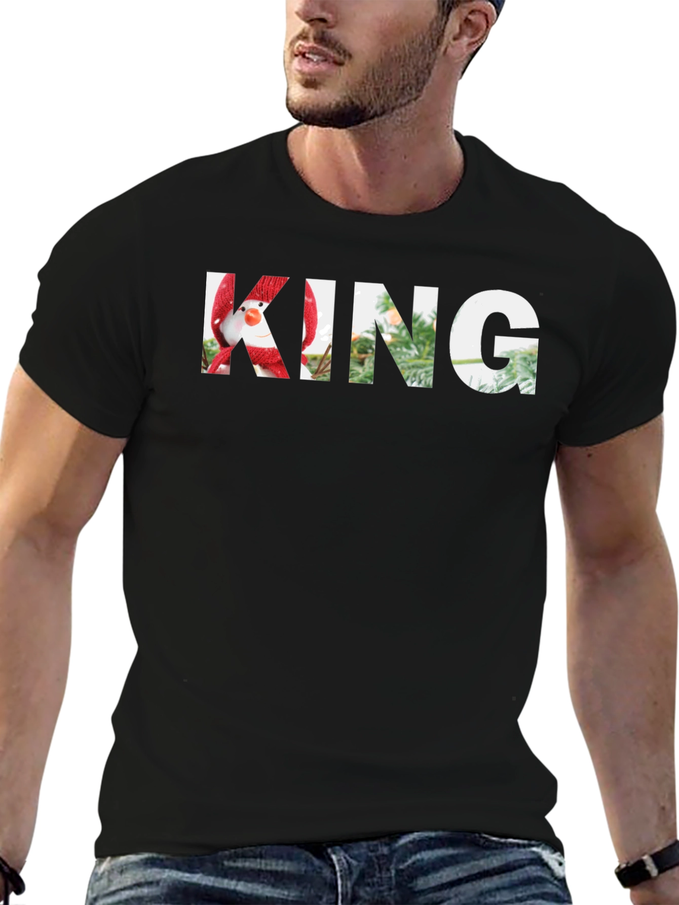 Festive Holiday King Graphic T-Shirt