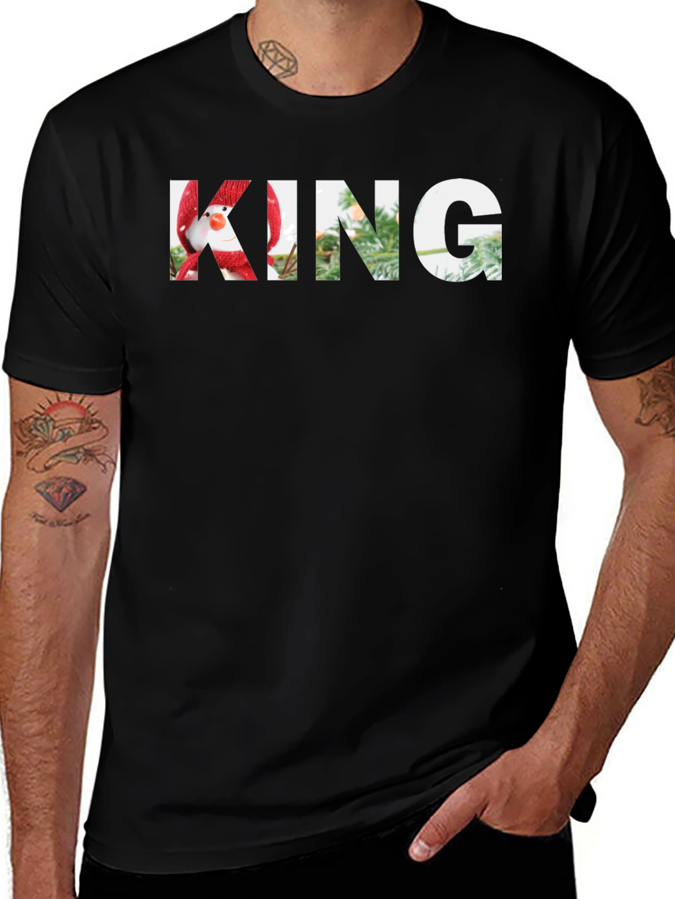 Festive Holiday King Graphic T-Shirt