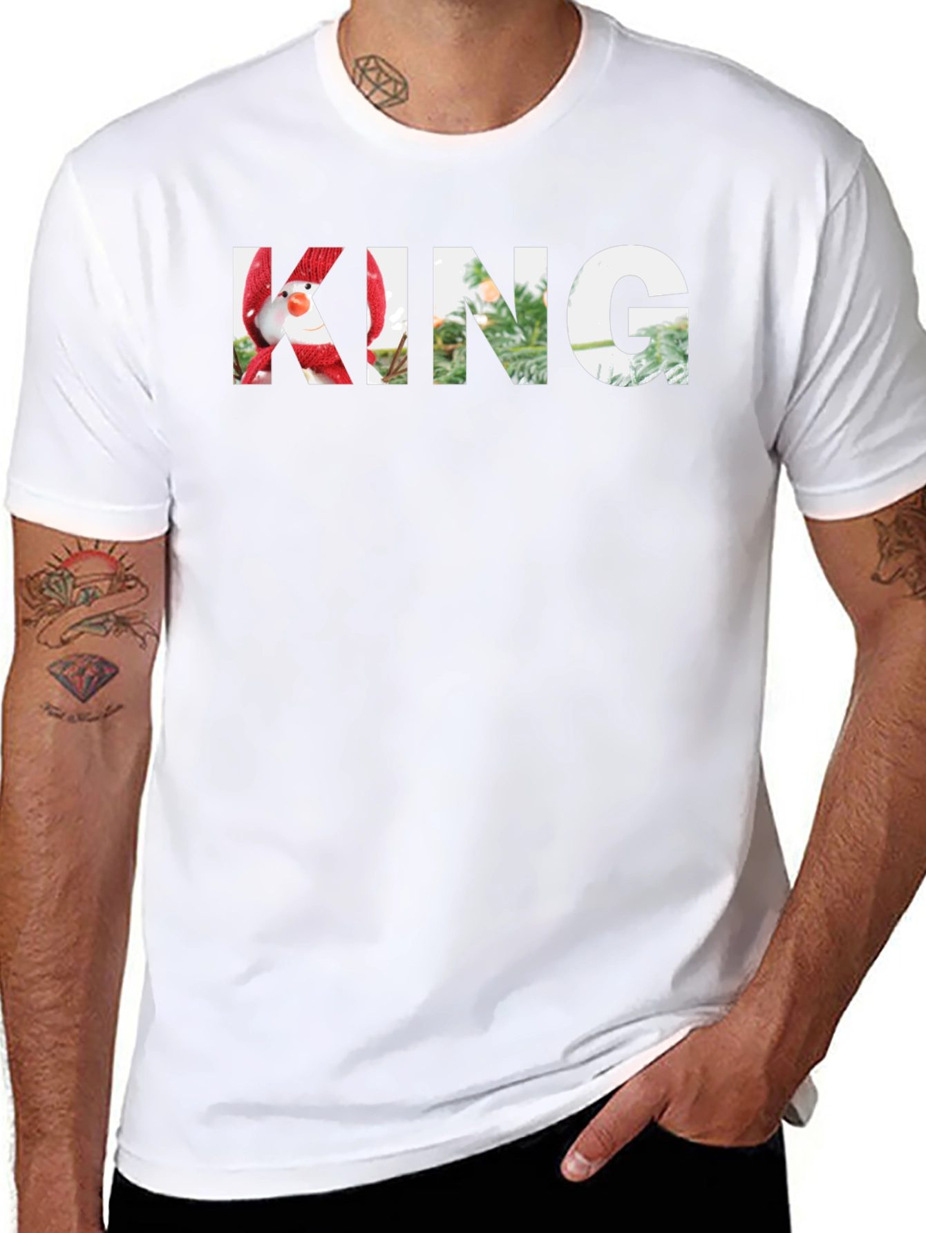 Festive Holiday King Graphic T-Shirt