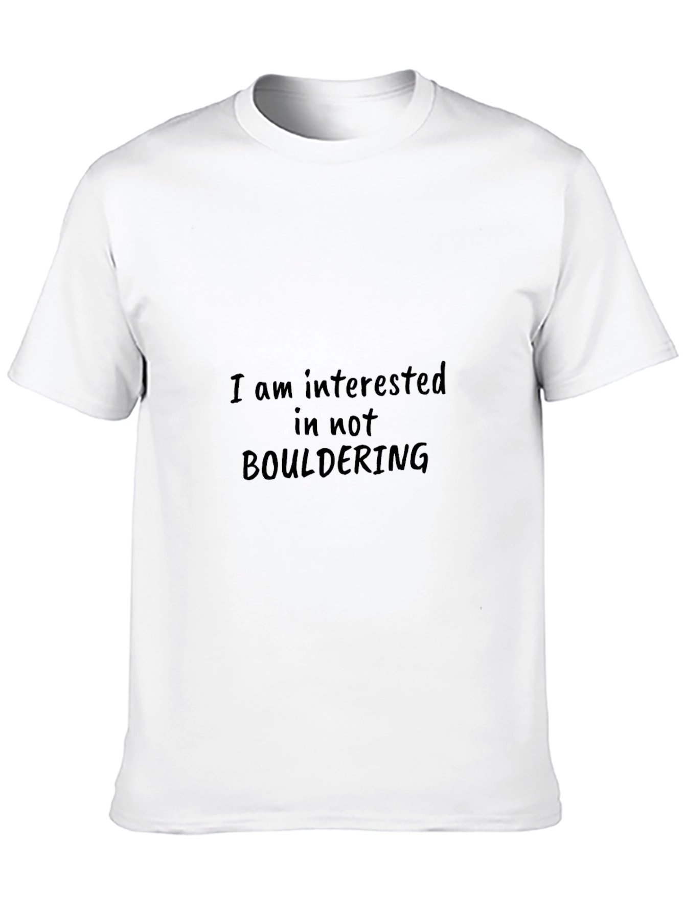 Funny Not Bouldering Black T-Shirt