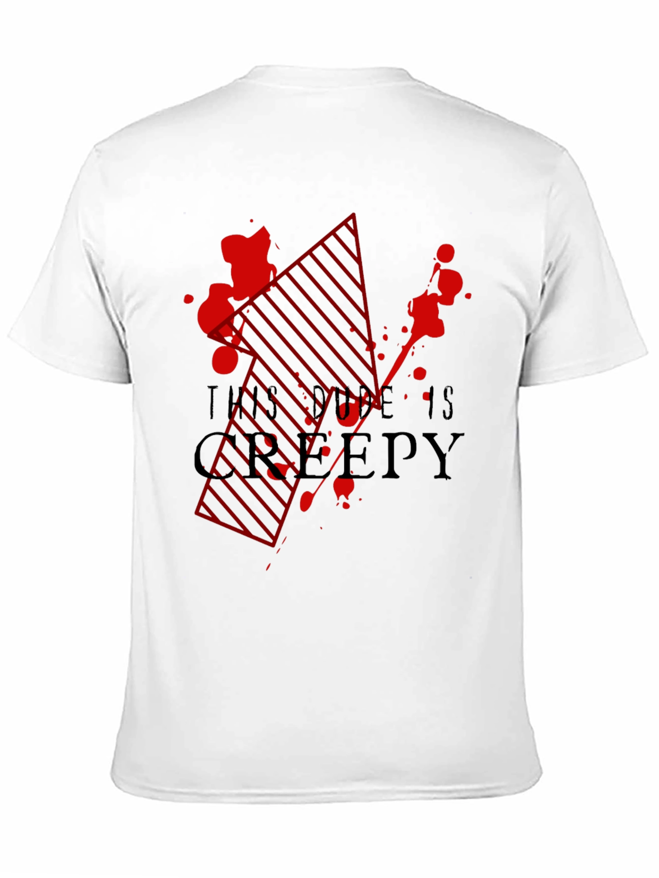 Creepy Dude Graphic Tee - Black T-Shirt