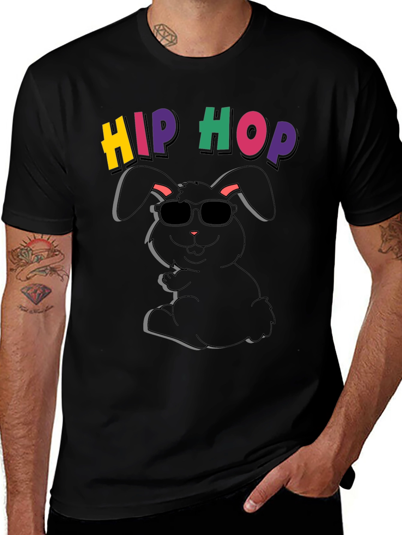 Hip Hop Bunny T-Shirt - Cool Easter Tee