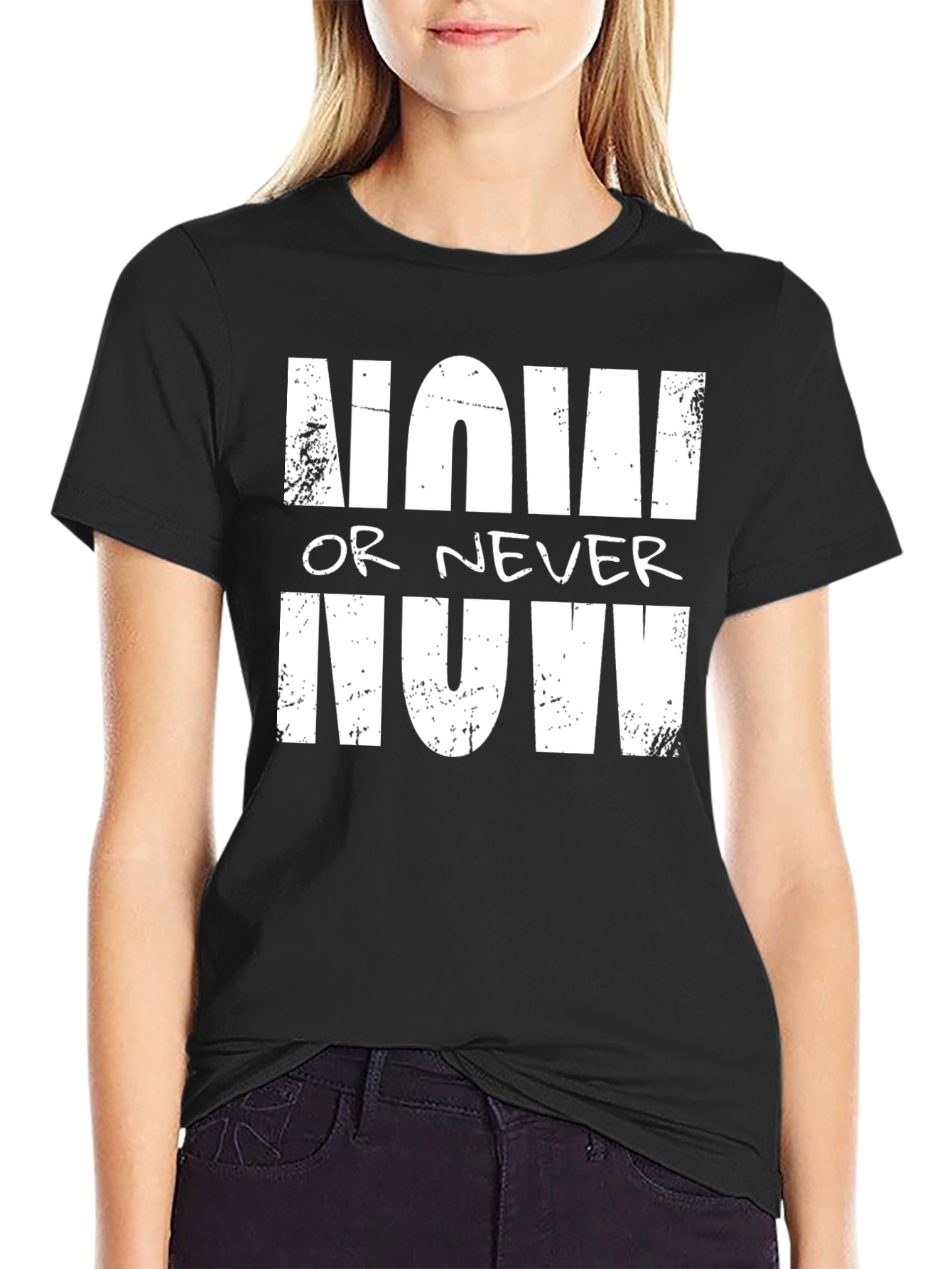 Now or Never T-Shirt - Bold Graphic Tee