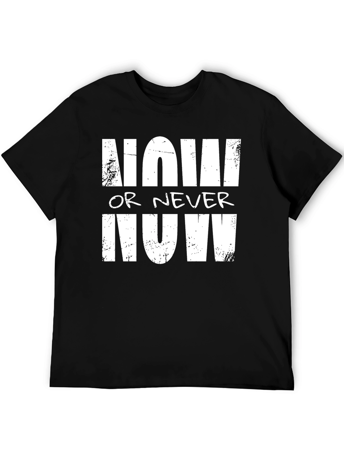 Now or Never T-Shirt - Bold Graphic Tee