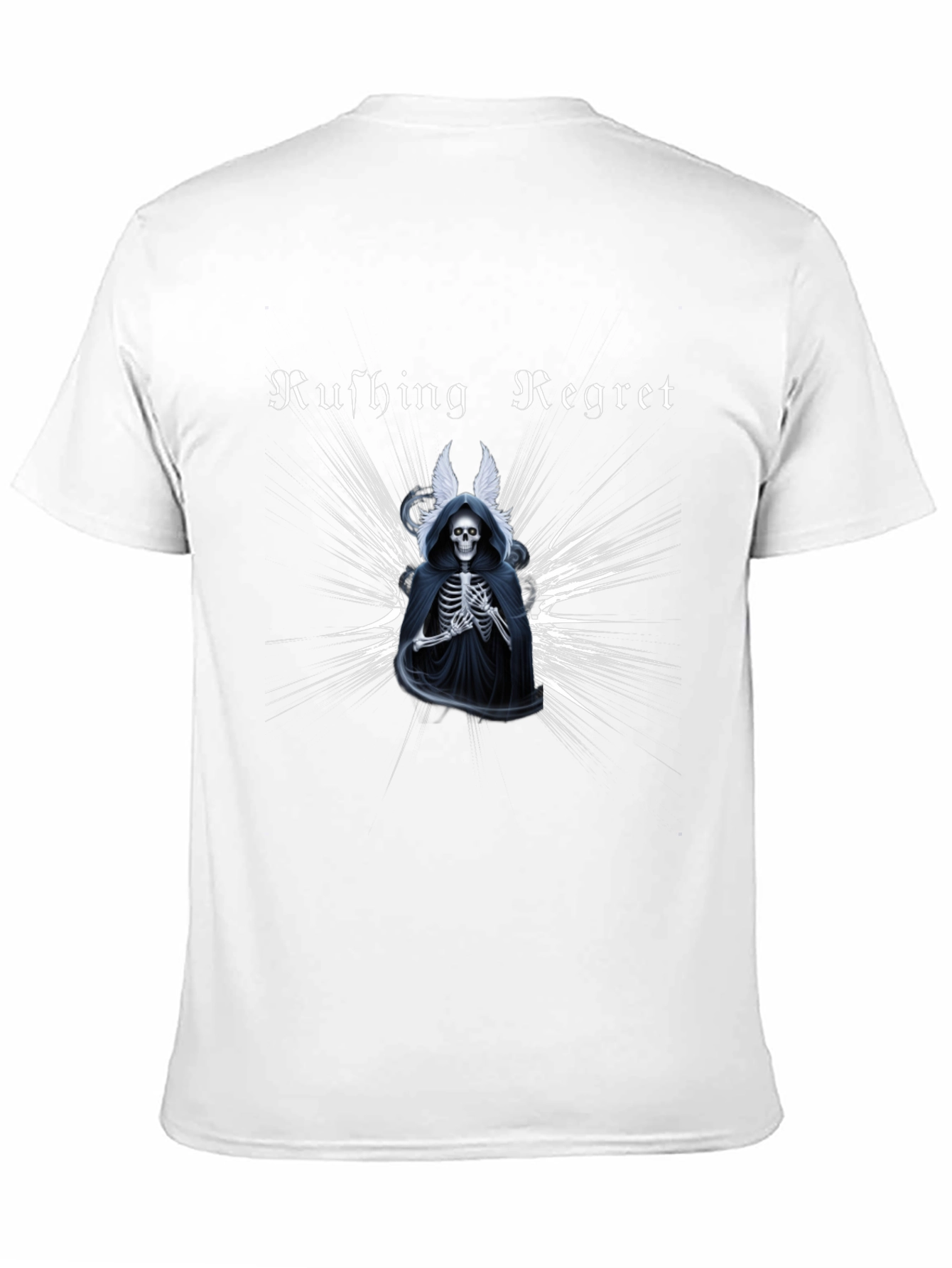 Rushing Regret Skeleton Graphic T-Shirt
