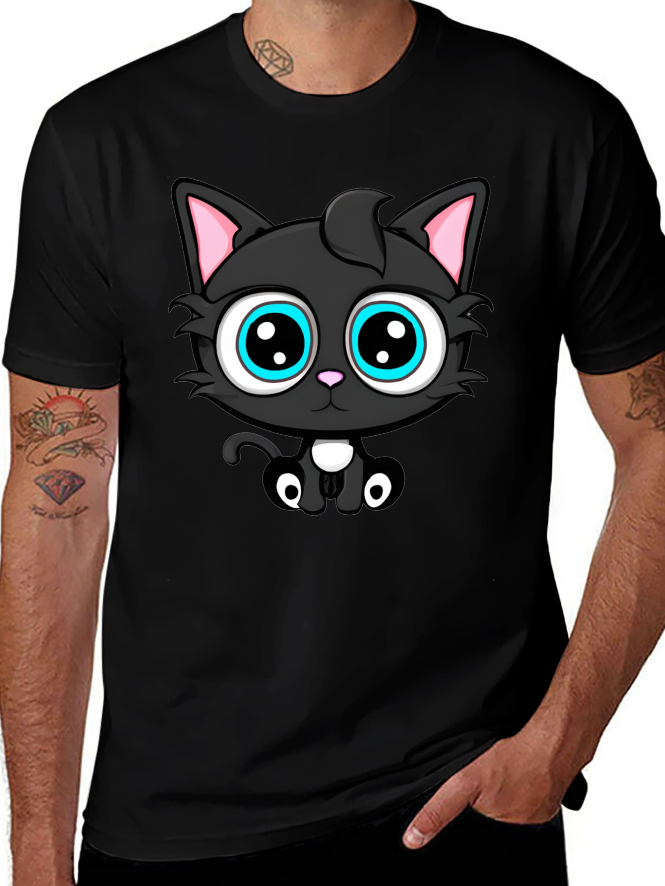 Cute Black Cat T-Shirt