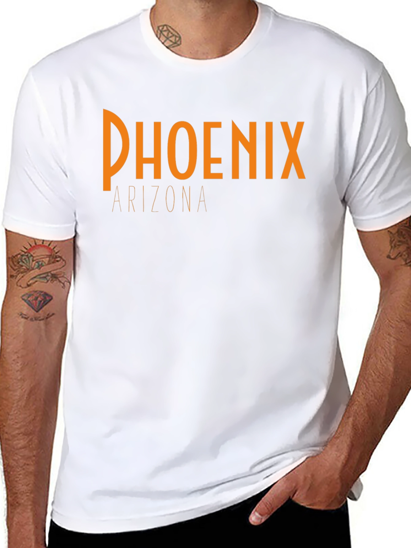 Phoenix Arizona Graphic Black T-Shirt