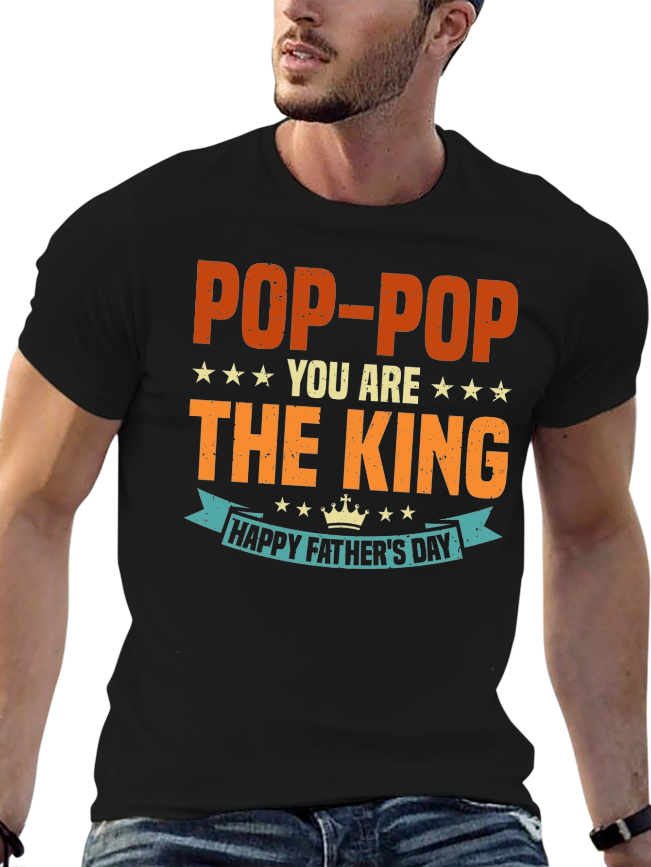 Pop-Pop King Fathers Day T-Shirt
