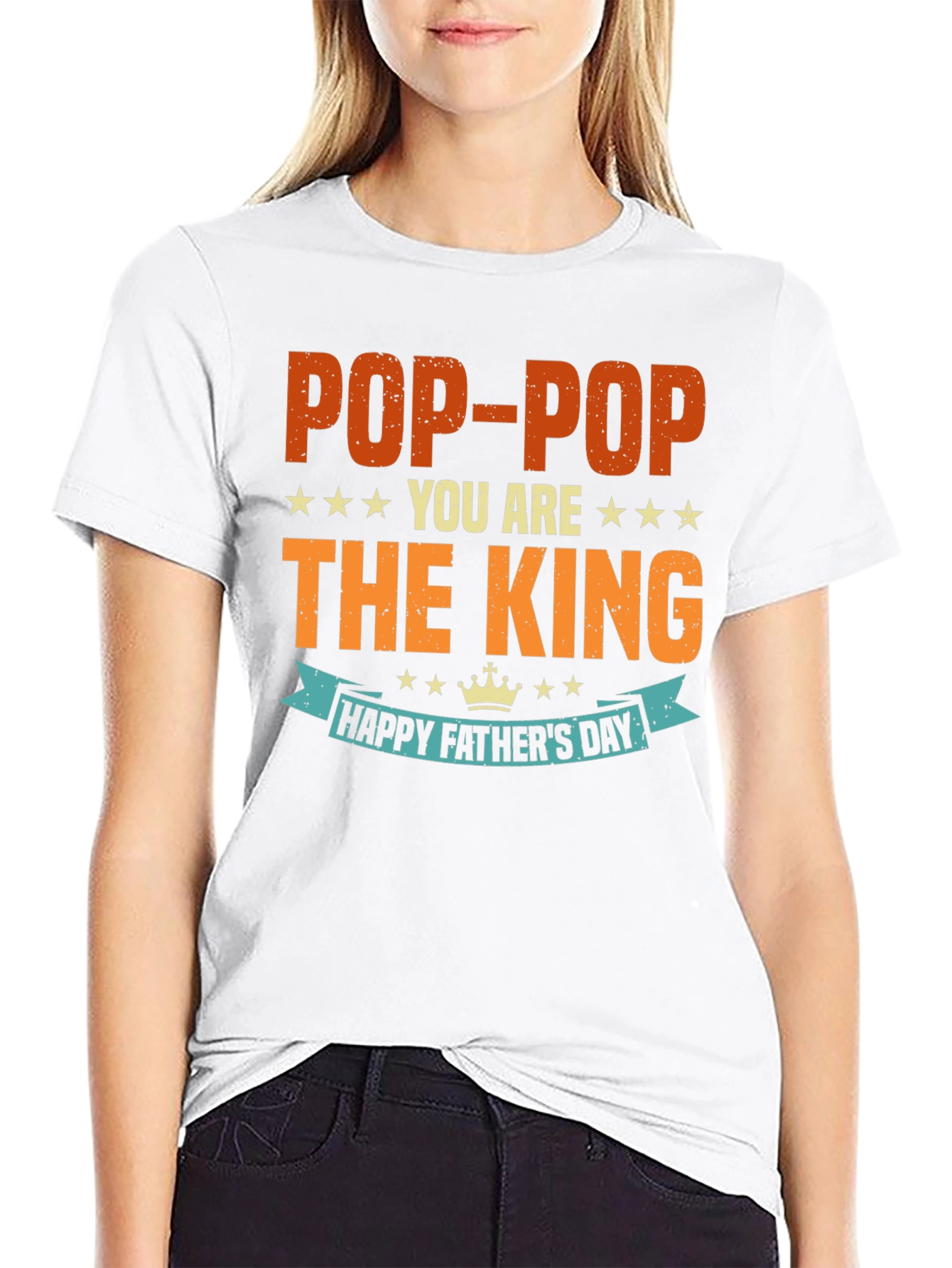 Pop-Pop King Fathers Day T-Shirt