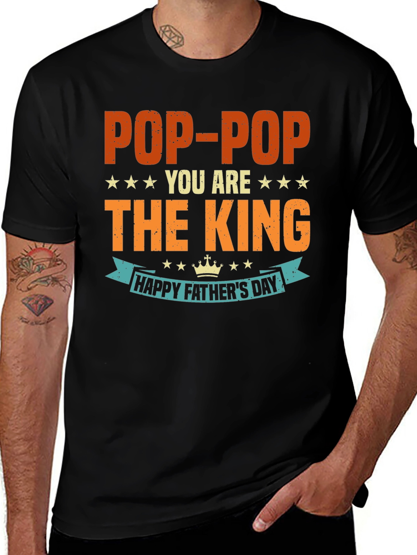 Pop-Pop King Fathers Day T-Shirt