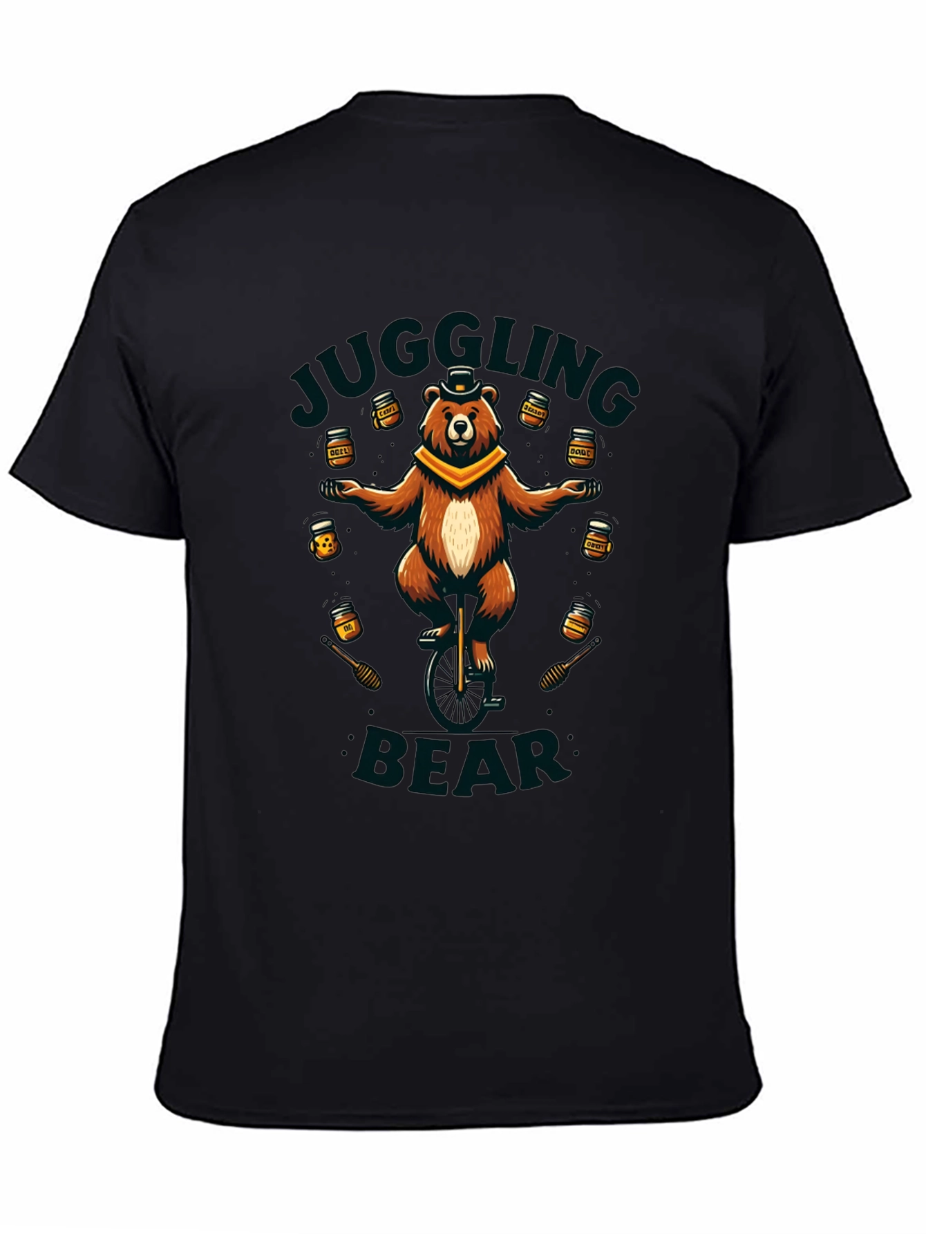 Juggling Bear Graphic Tee - Unique Design