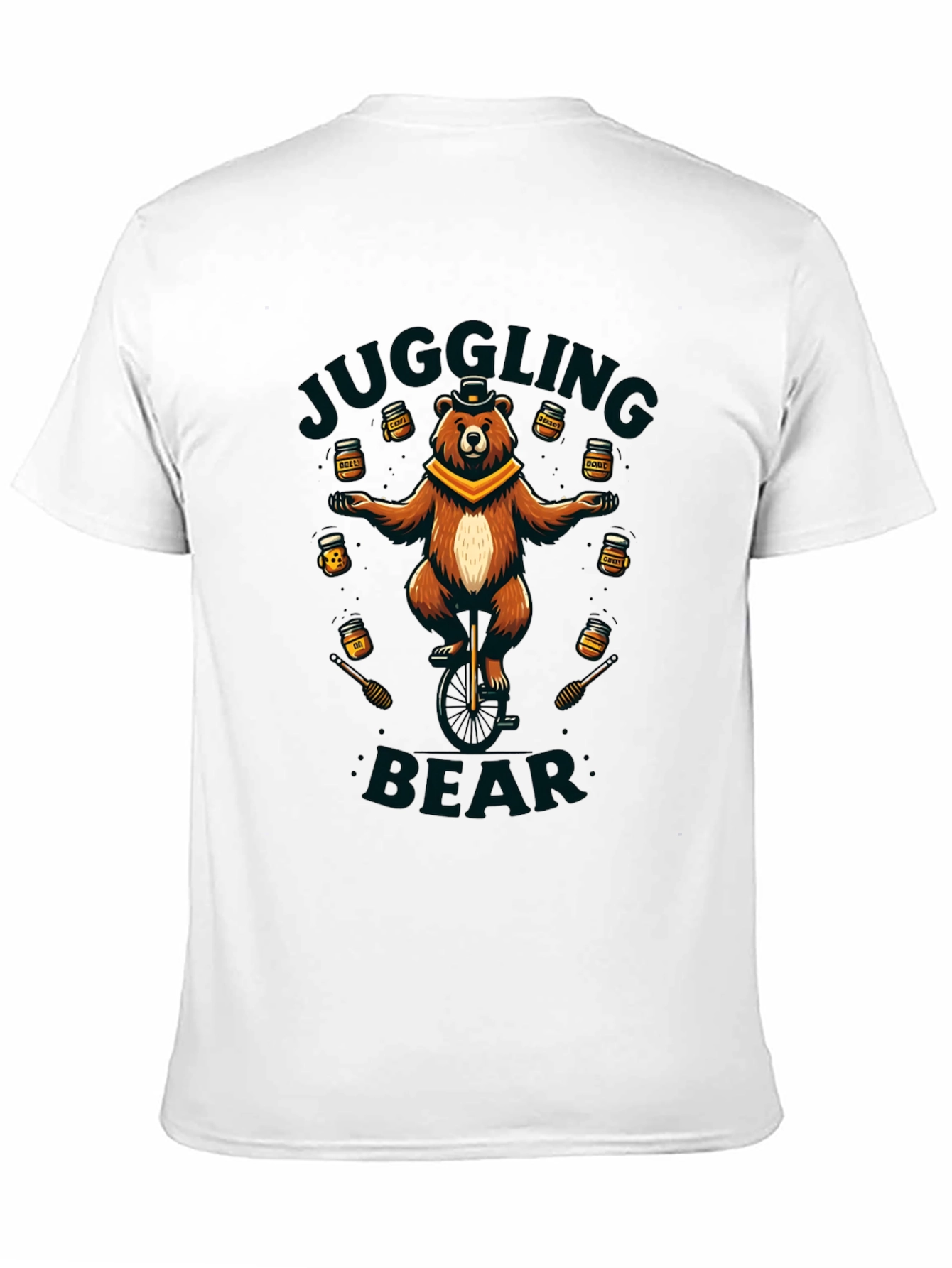 Juggling Bear Graphic Tee - Unique Design
