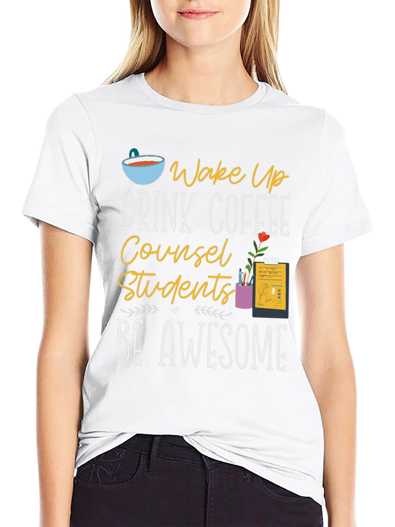 Counselor Coffee T-Shirt - Be Awesome