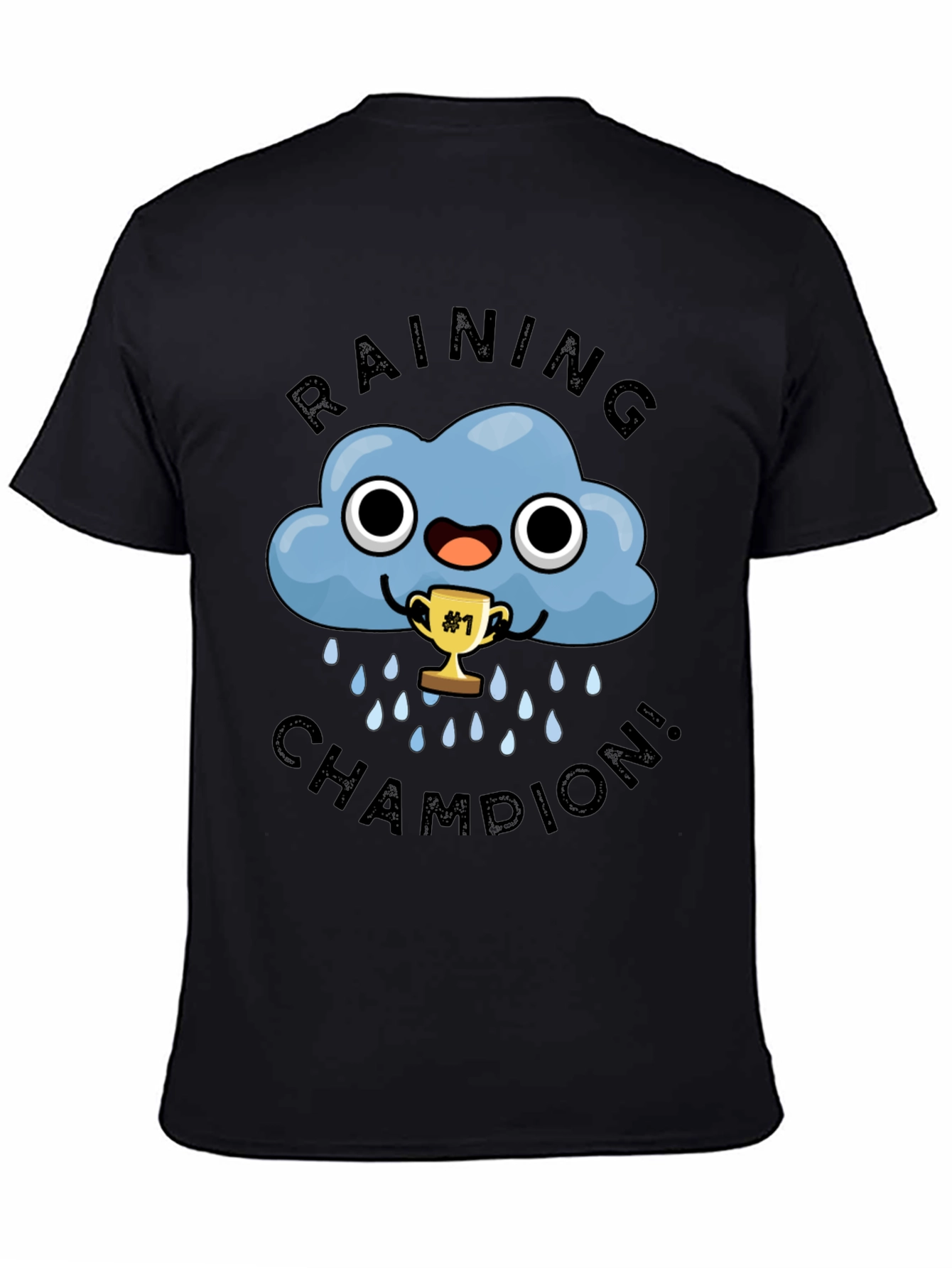 Raining Champion Black Graphic T-Shirt