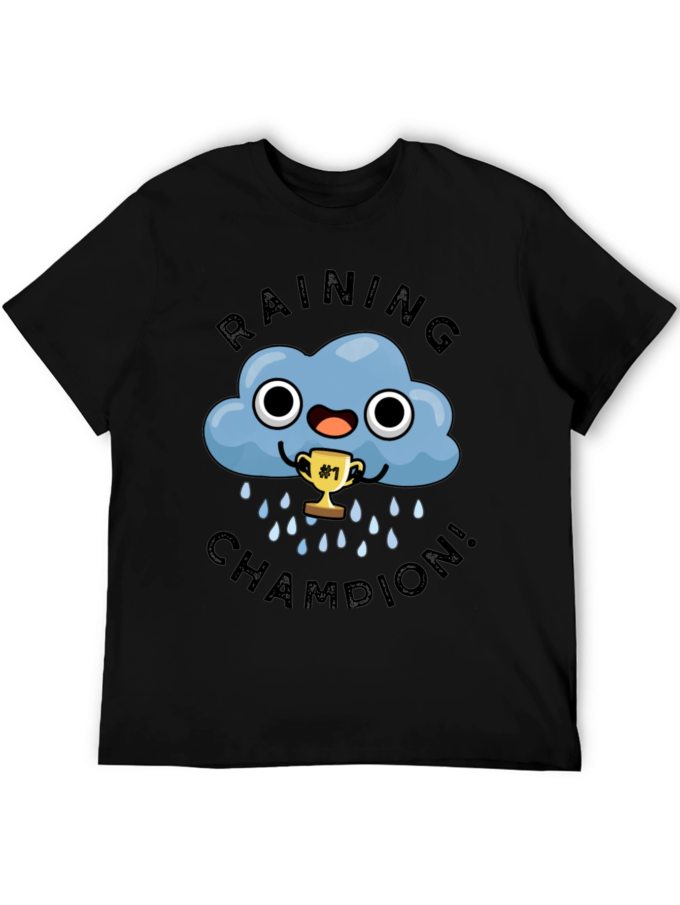 Raining Champion Black Graphic T-Shirt