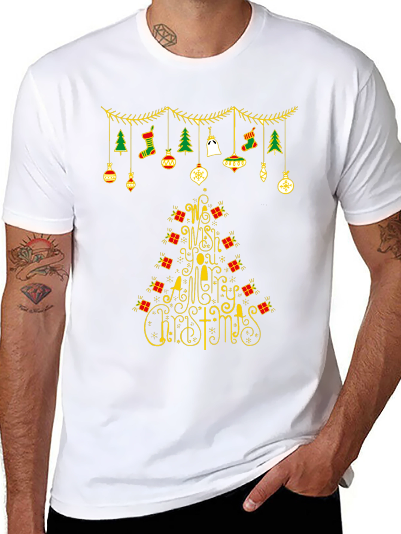 Festive Christmas Tree T-Shirt Holiday Apparel