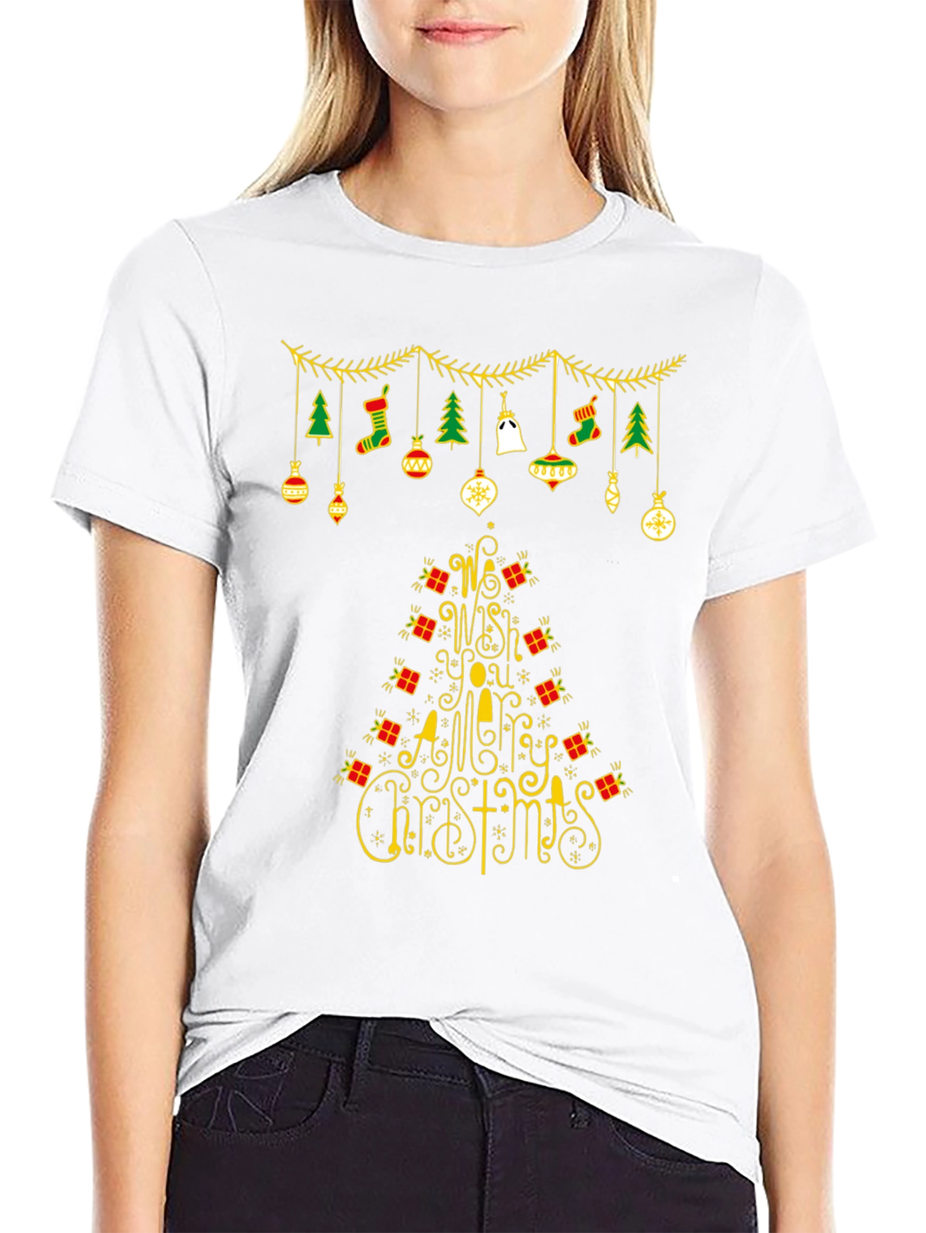 Festive Christmas Tree T-Shirt Holiday Apparel