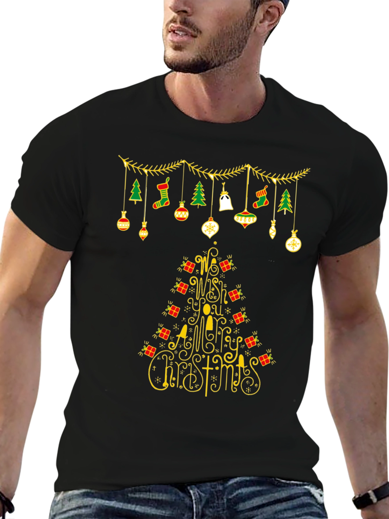 Festive Christmas Tree T-Shirt Holiday Apparel