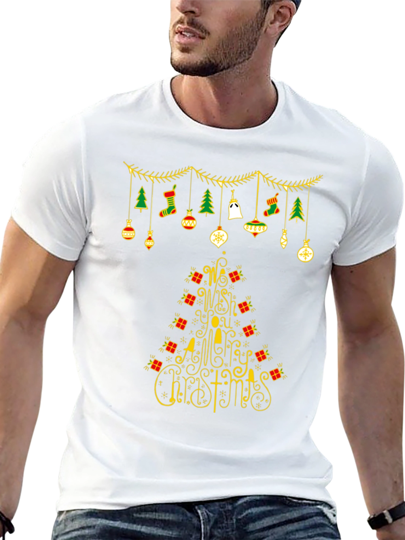 Festive Christmas Tree T-Shirt Holiday Apparel