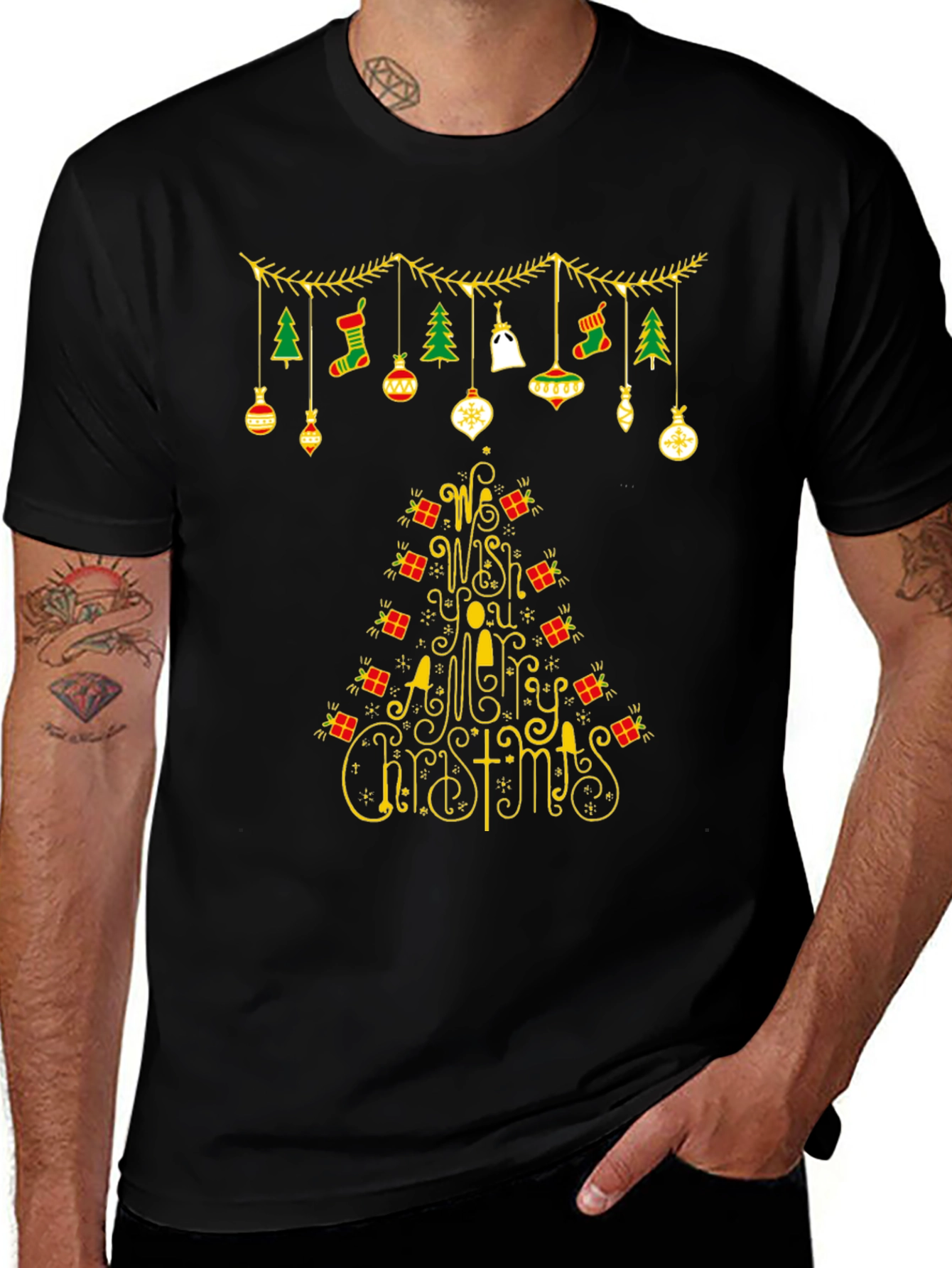 Festive Christmas Tree T-Shirt Holiday Apparel