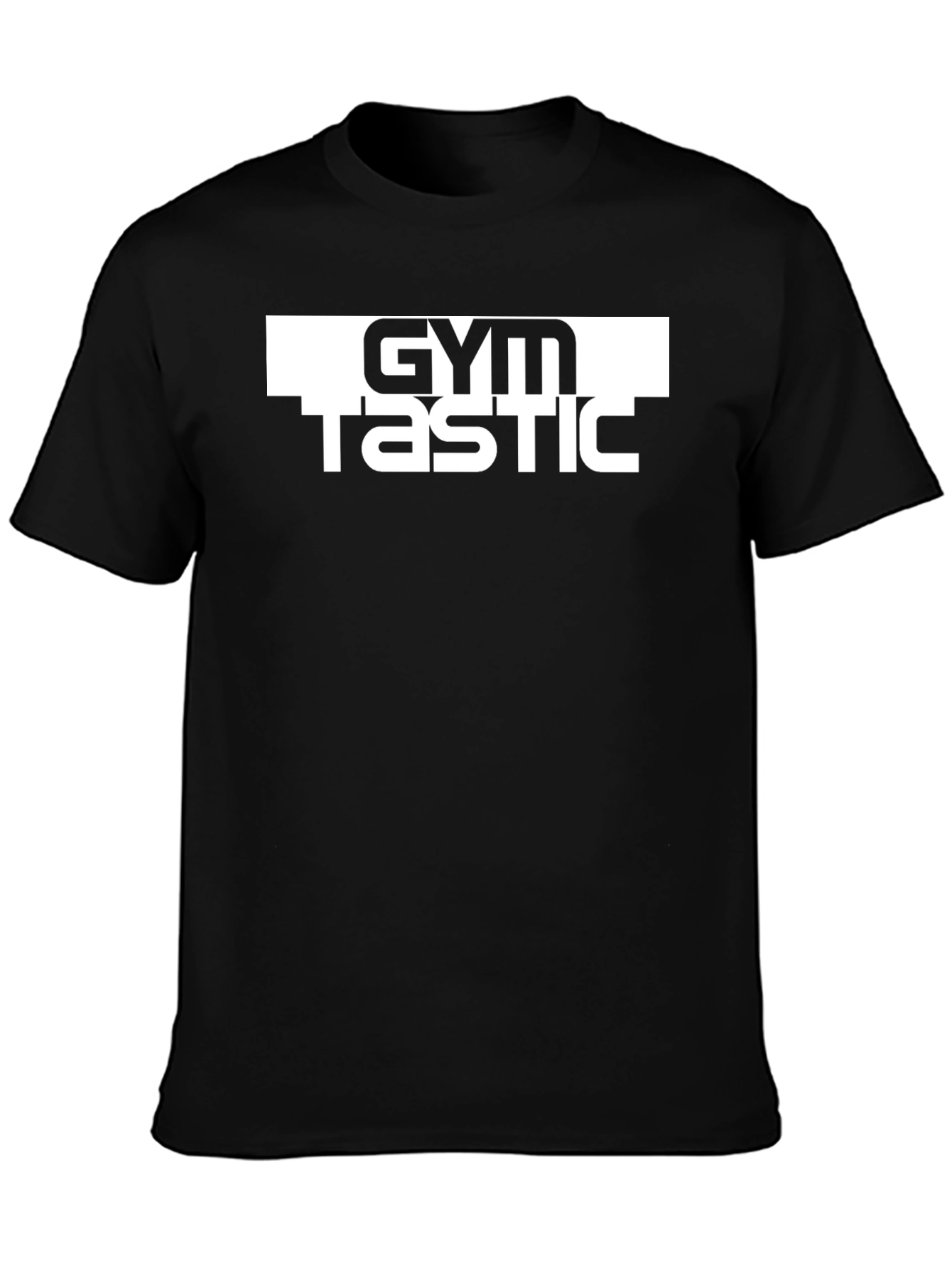 Gymtastic Black T-Shirt - Workout Motivation