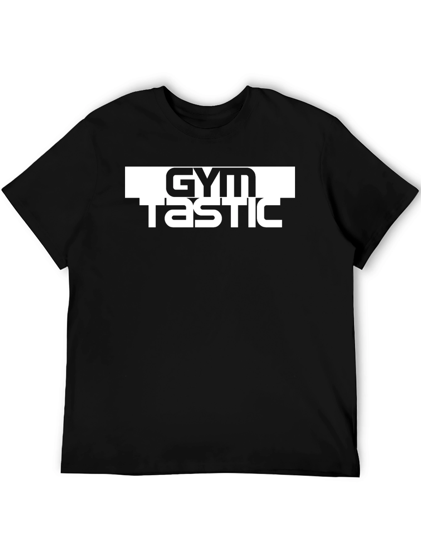 Gymtastic Black T-Shirt - Workout Motivation
