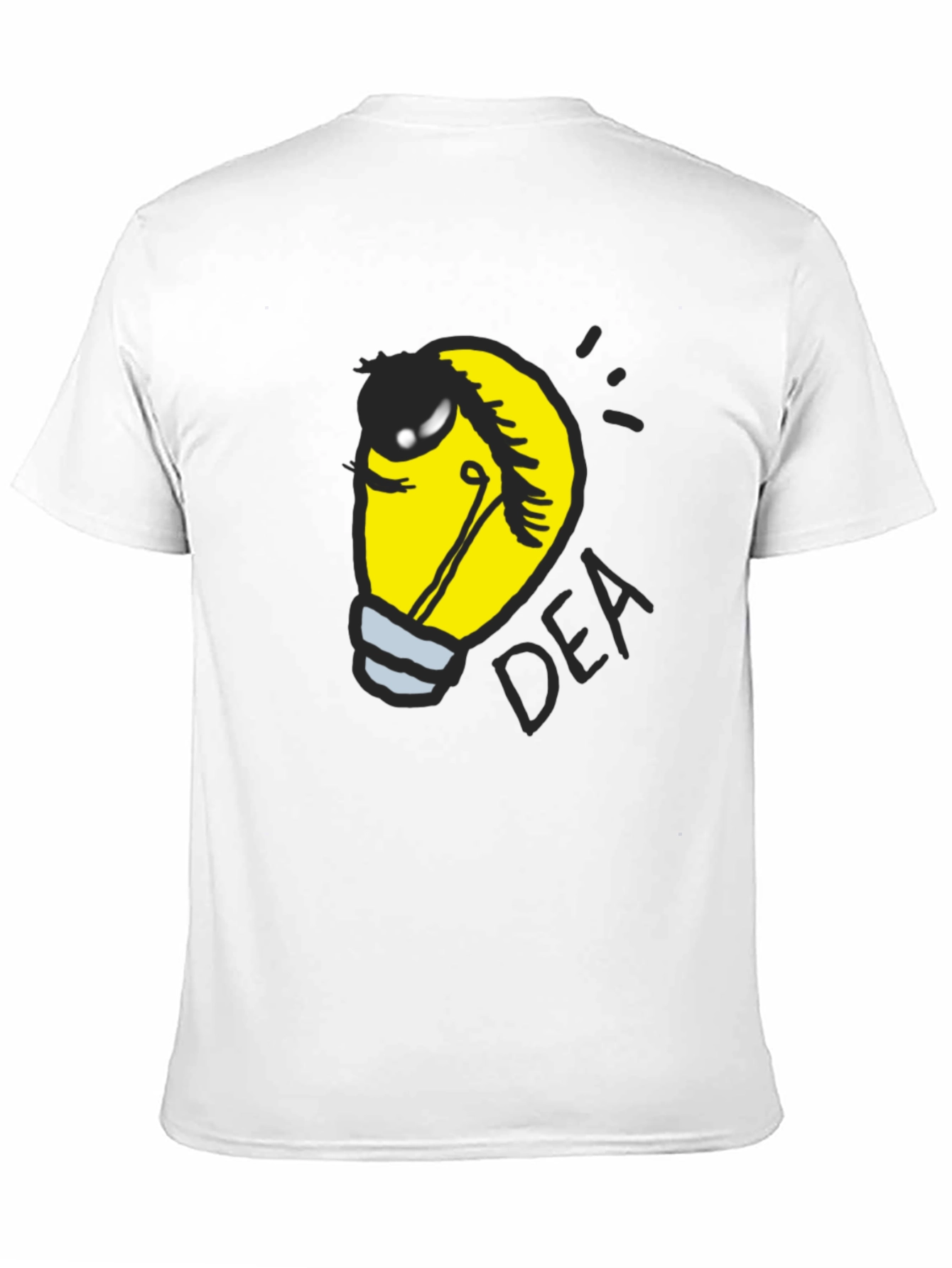Idea Light Bulb Black T-Shirt