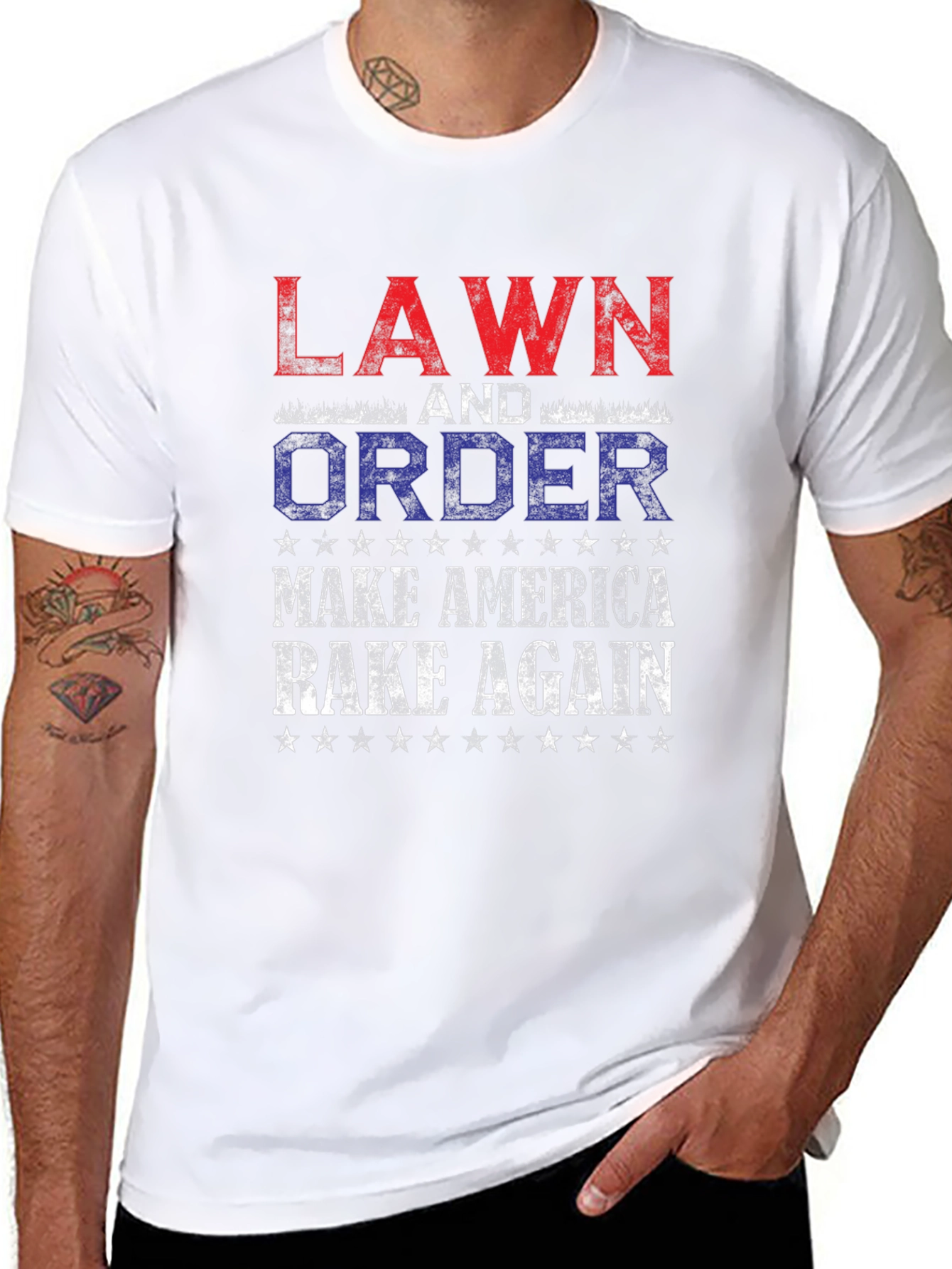 Lawn and Order: Make America Rake Again T-Shirt
