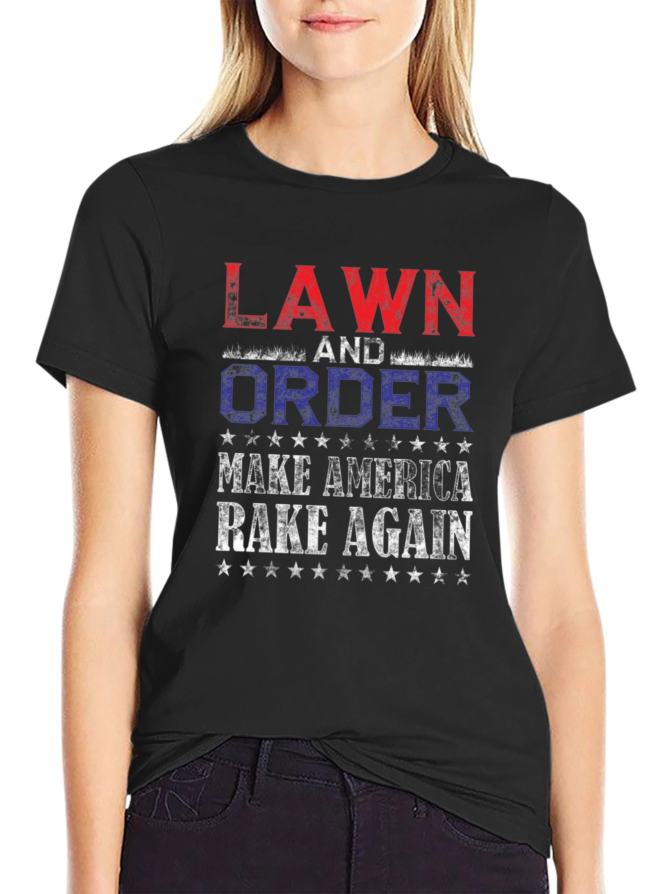 Lawn and Order: Make America Rake Again T-Shirt