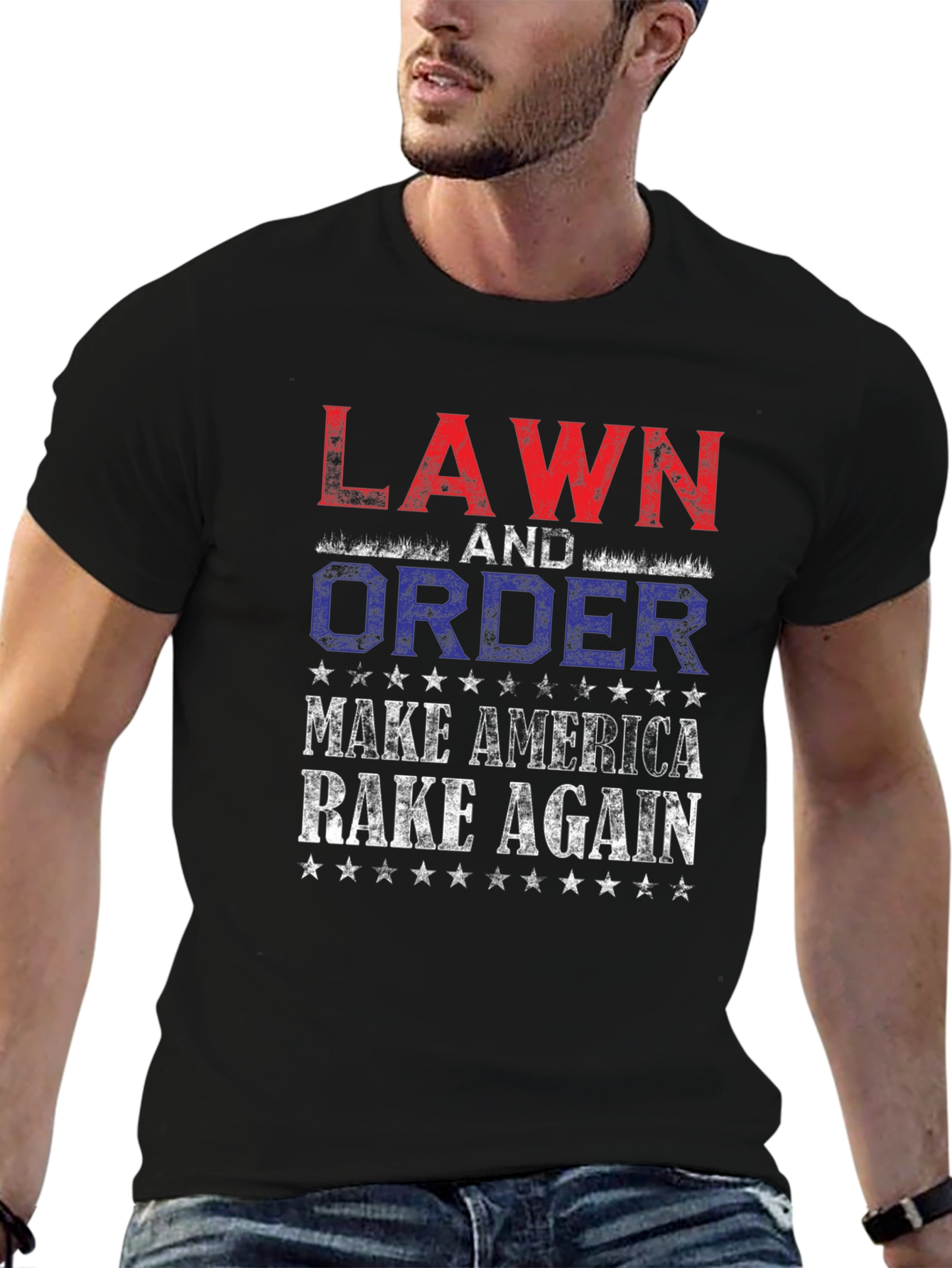 Lawn and Order: Make America Rake Again T-Shirt