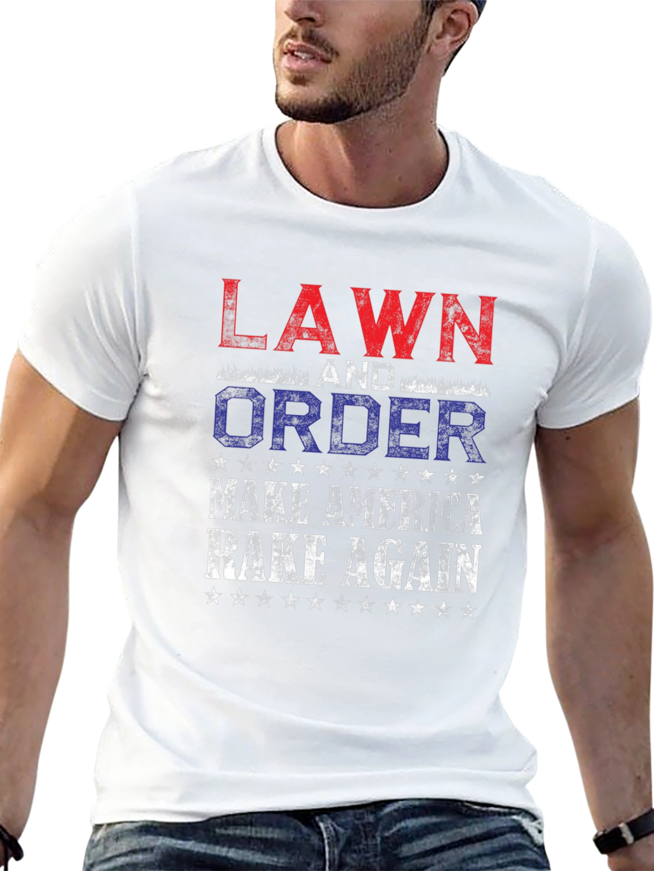 Lawn and Order: Make America Rake Again T-Shirt
